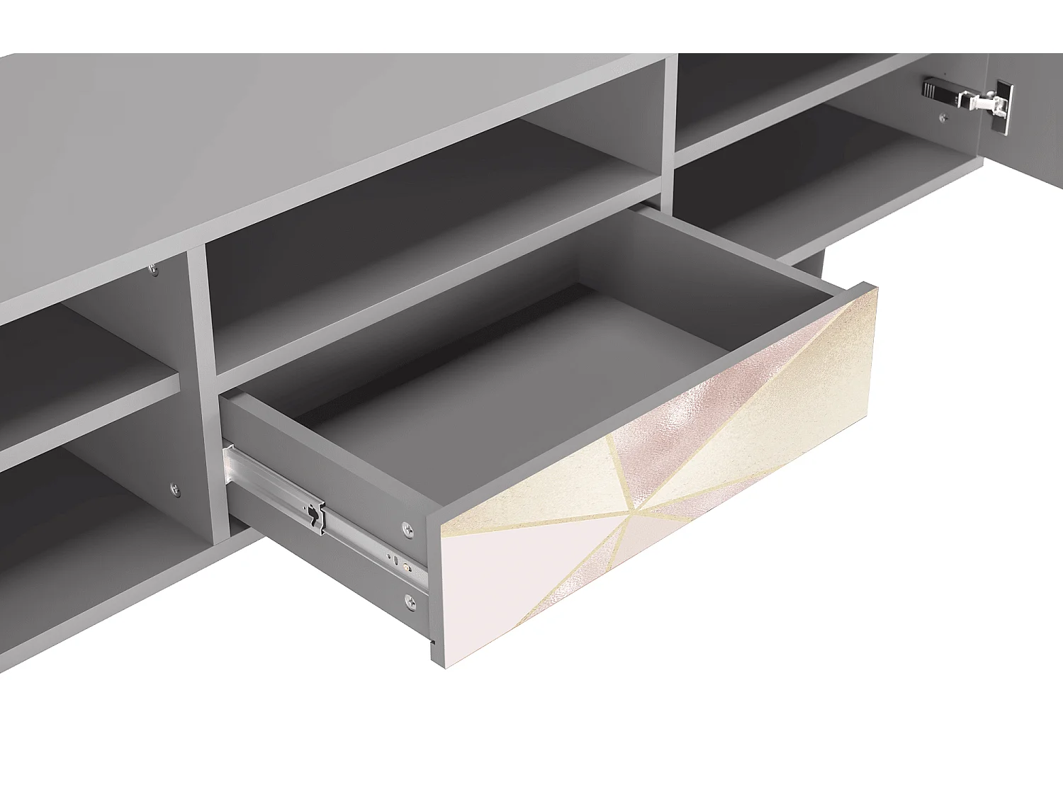 Meuble TV - 170х59х41 cm - T6 - Cosmopolitan Diva, Gris