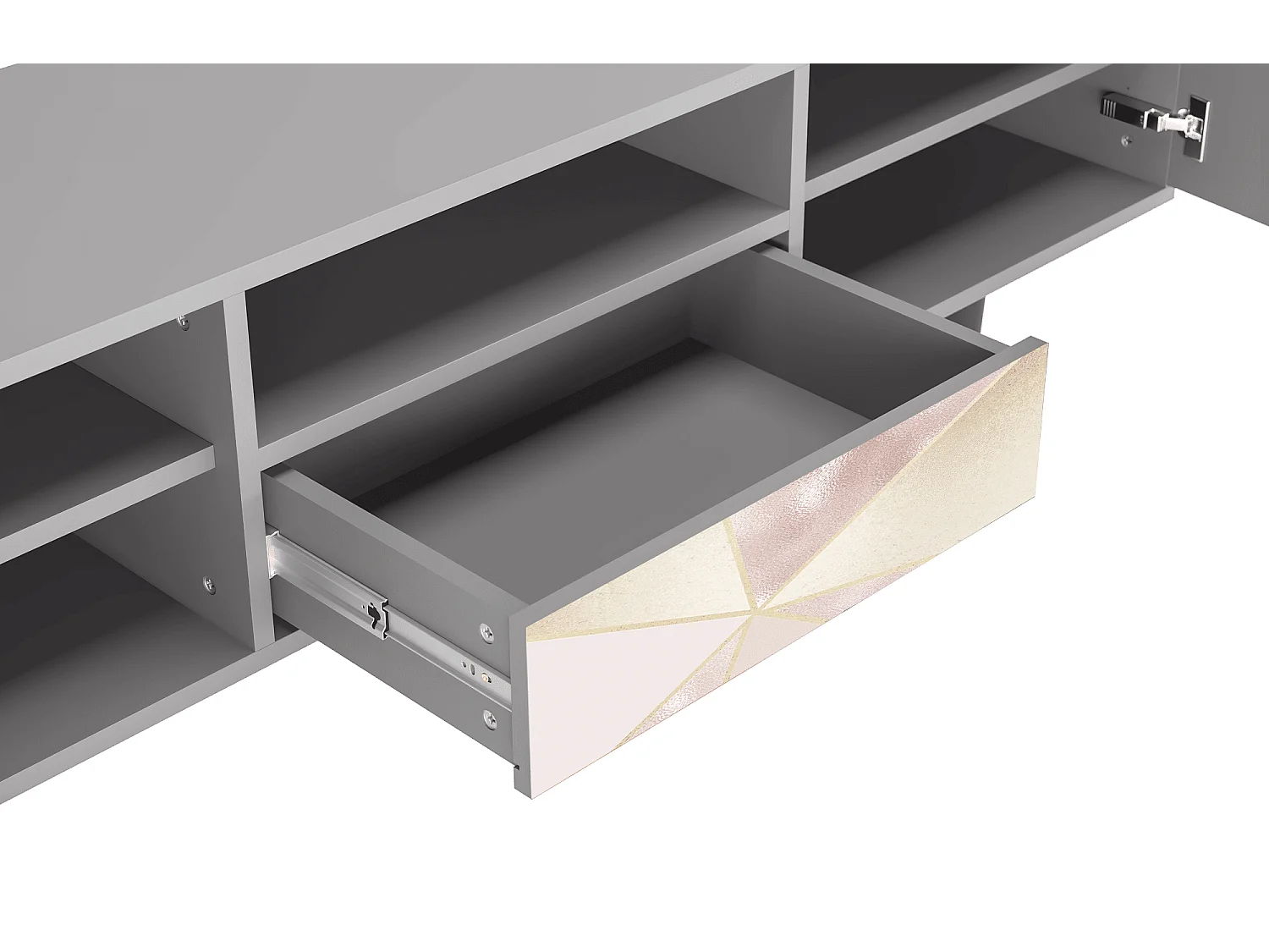 TV-Möbel - 170х59х41 cm - T6 - Cosmopolitan Diva, Grau