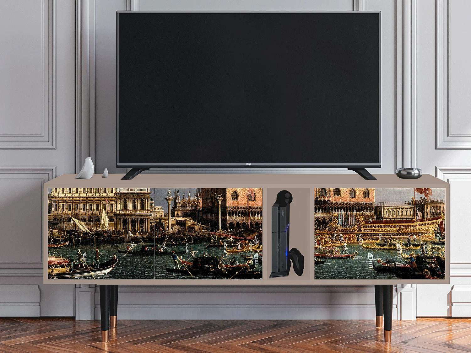 Meuble TV - 170х69х48 cm - T1 - The Bucintoro, Latte