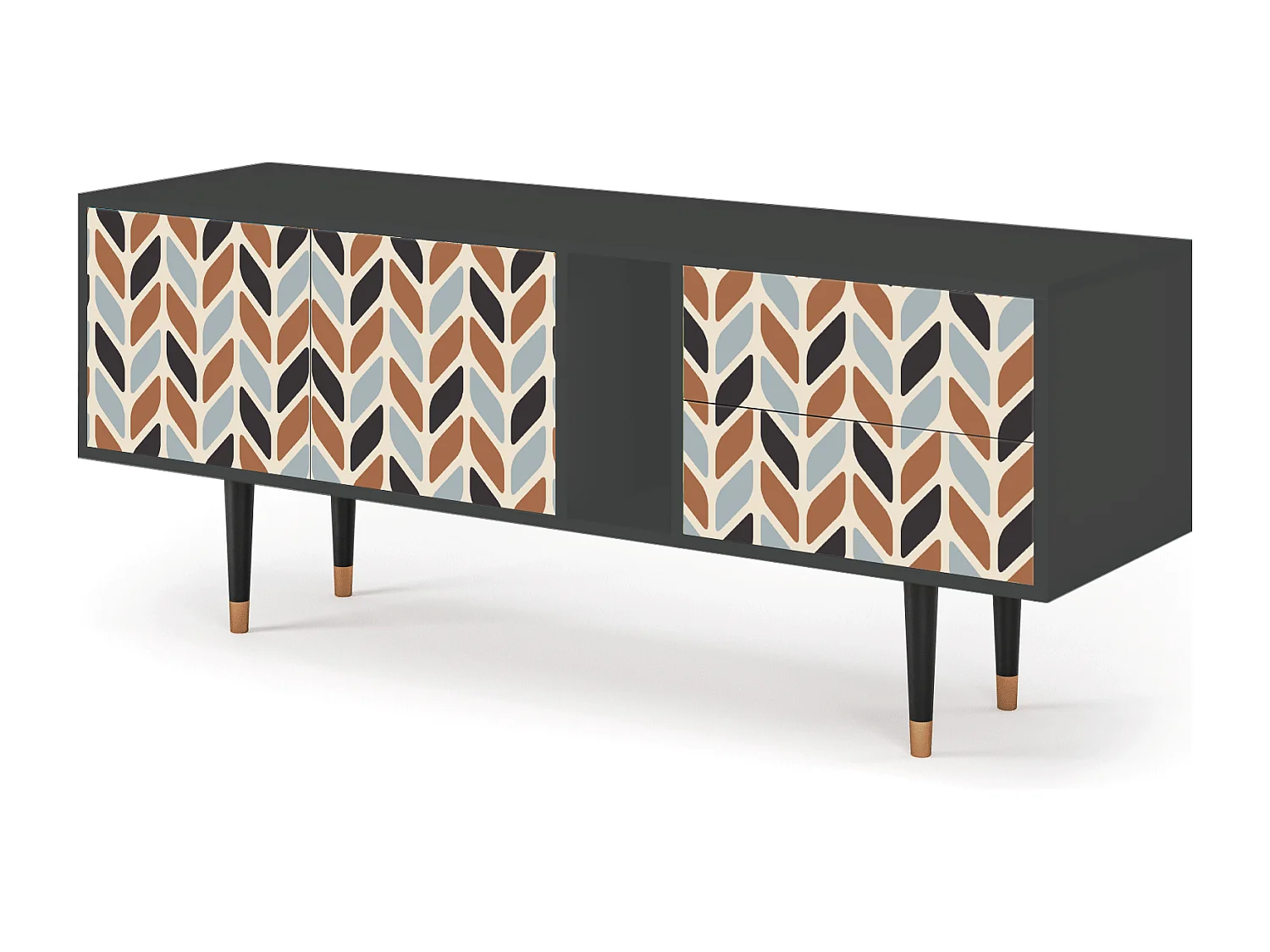 TV-Möbel - 170х69х48 cm - T1 - Beige Laure, Anthrazit