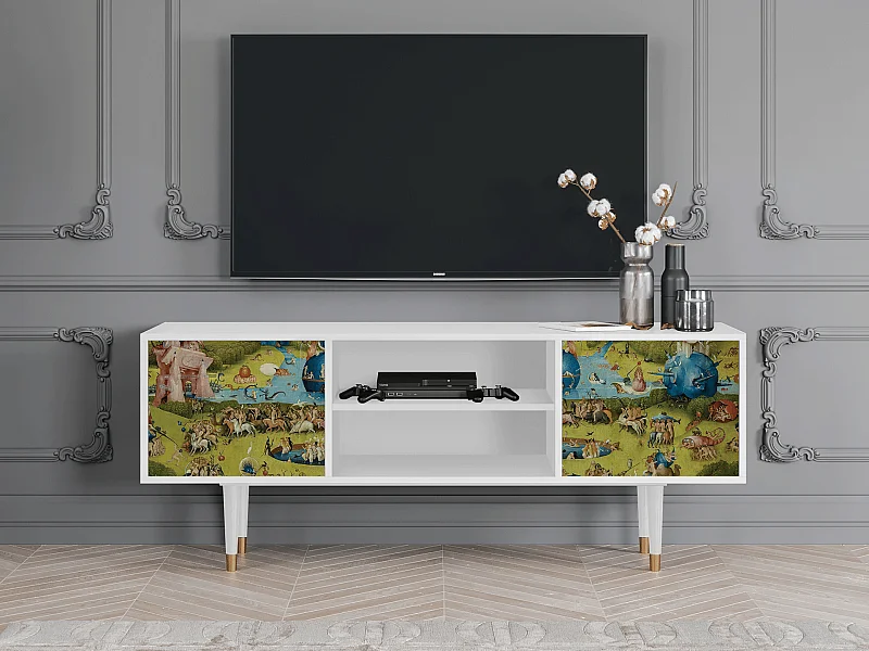 Meuble TV - 170х69х48 cm - T2 - The Garden 2 by Bosch, Blanc