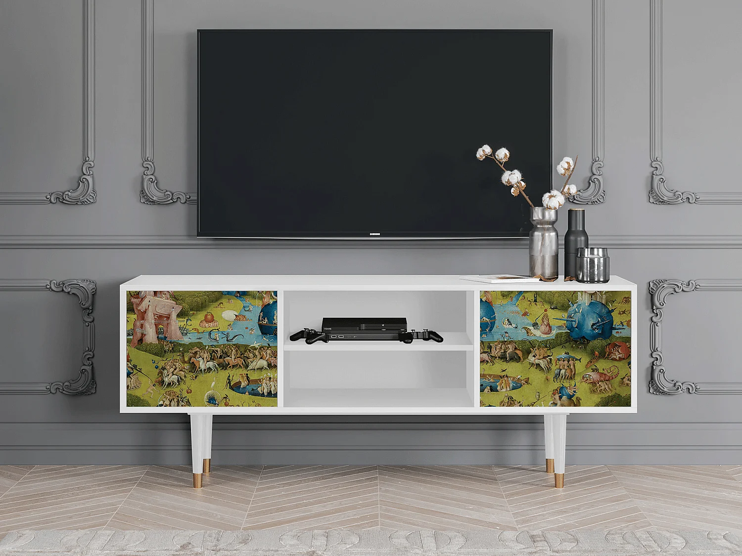 Meuble TV - 170х69х48 cm - T2 - The Garden 2 by Bosch, Blanc