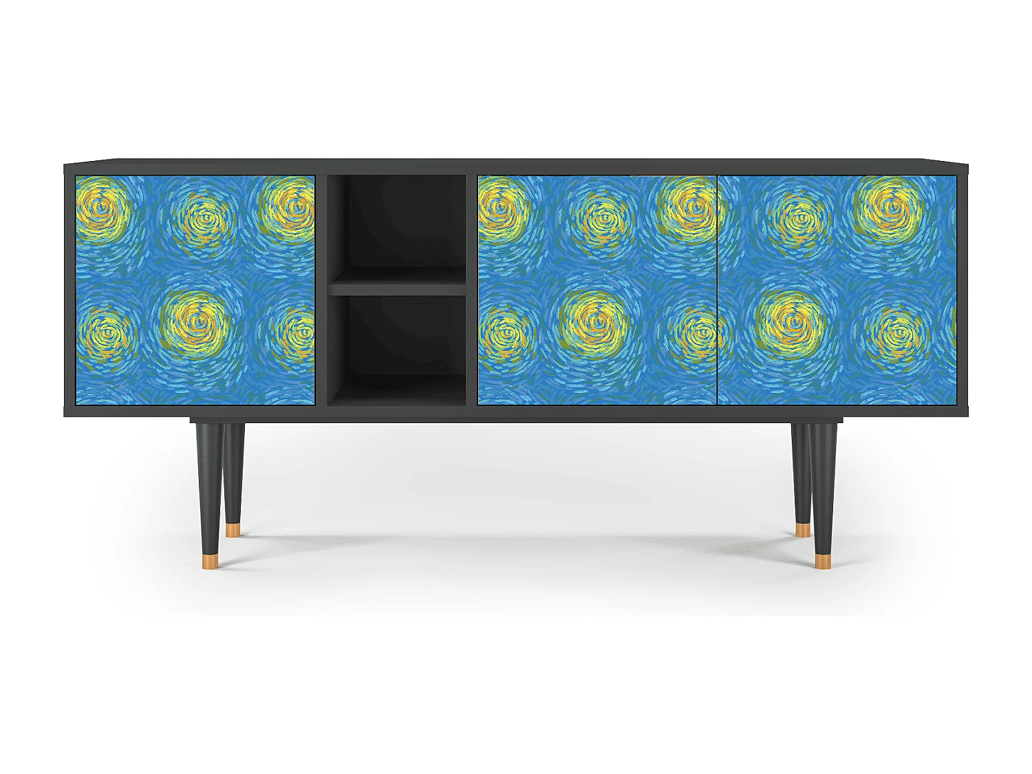 TV-Möbel - 150х69х41 cm - T5 - Van Gogh Lights, Anthrazit