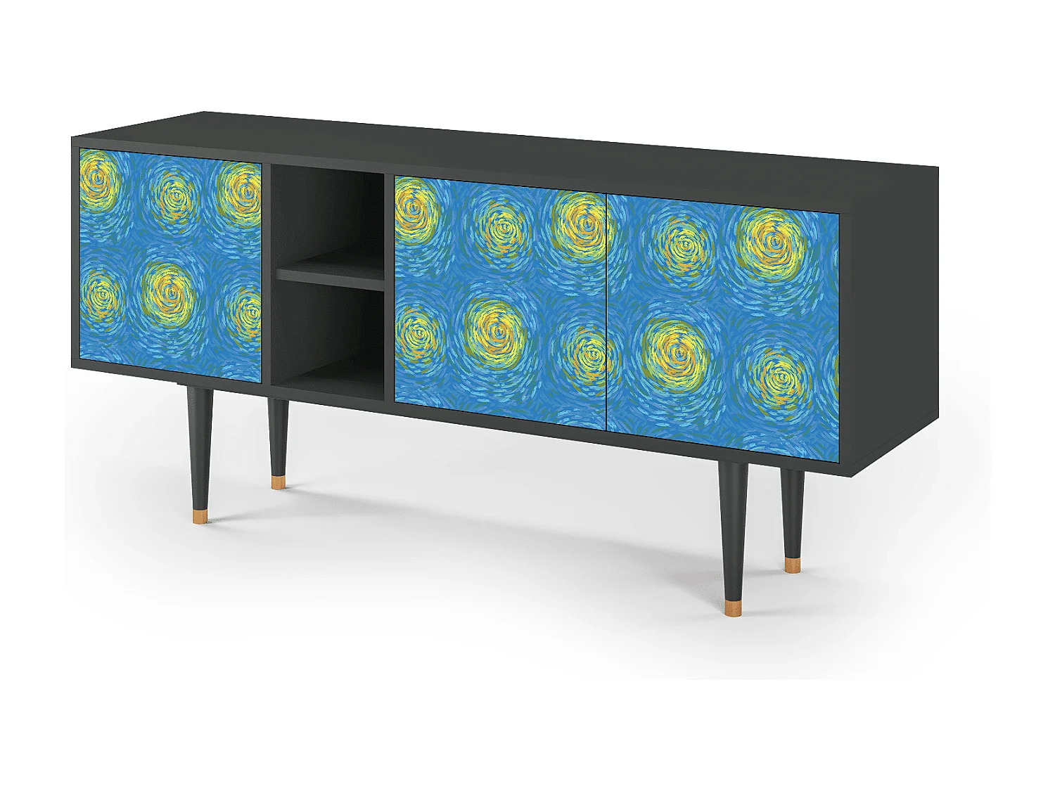 TV-Möbel - 150х69х41 cm - T5 - Van Gogh Lights, Anthrazit