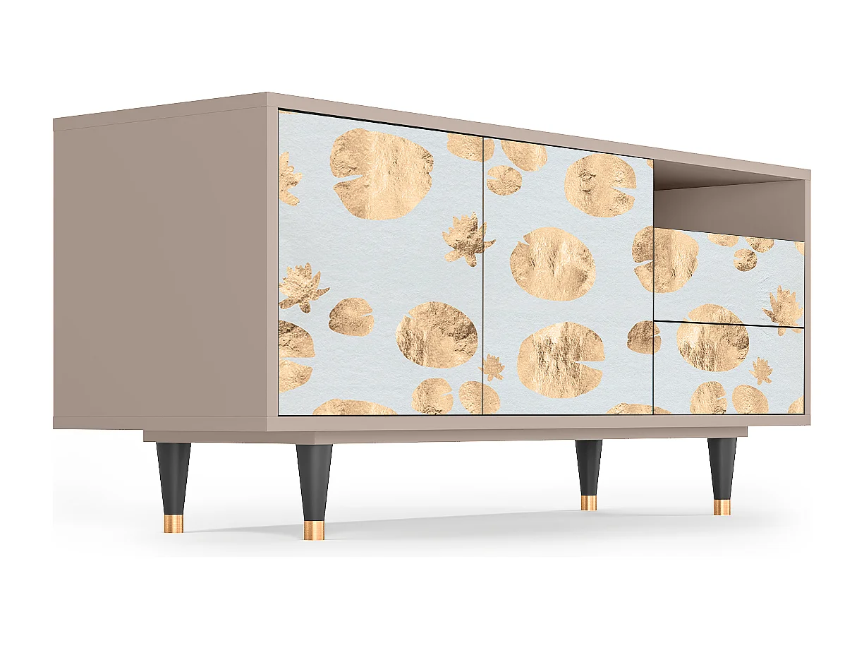 Meuble TV - 125х56х41 cm - T7 - Blue Giraffe, Latte