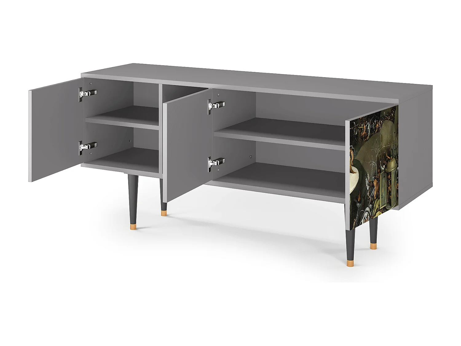 Meuble TV - 150х69х41 cm - T5 - The Garden 2, Gris