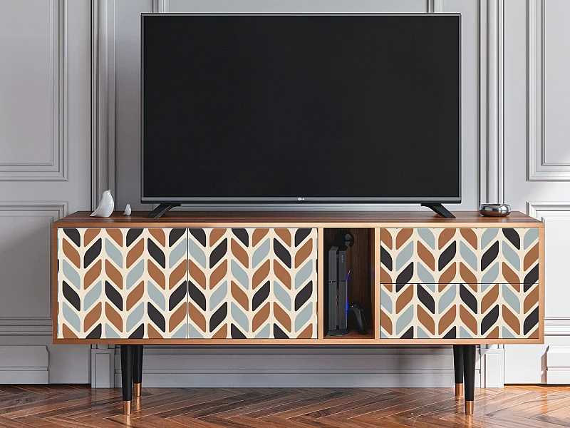 Mobile TV - 170х69х48 cm - T1 - Beige Laure, Noce