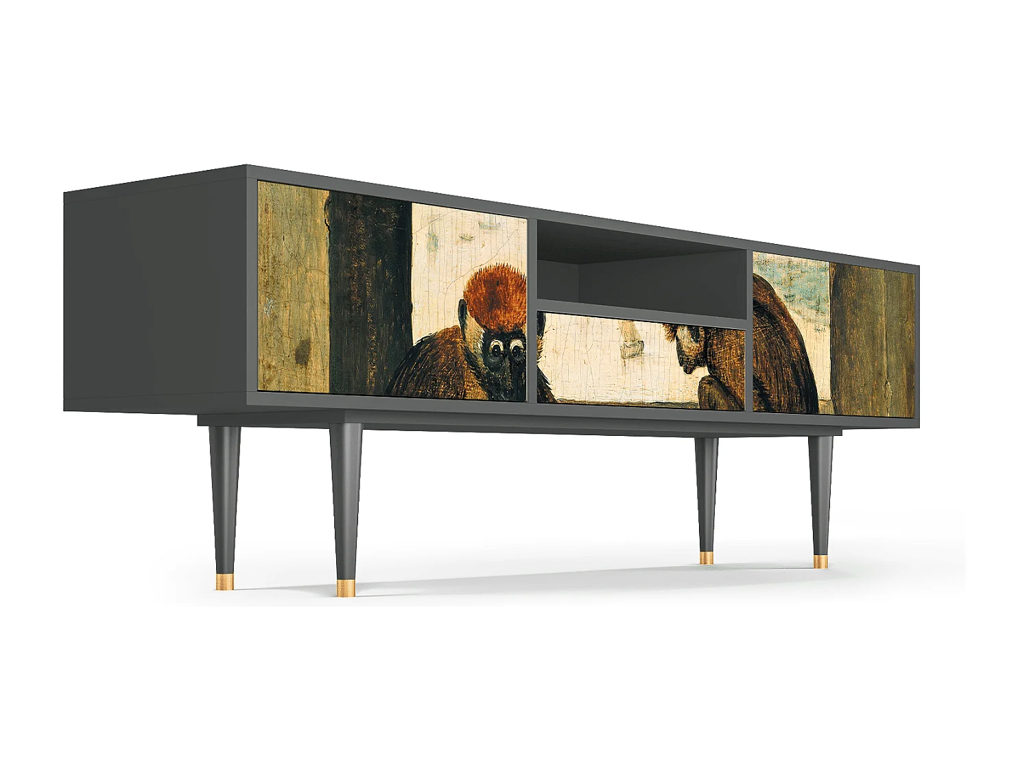 Meuble TV - 170х59х41 cm - T6 - Two Monkeys, Anthracite