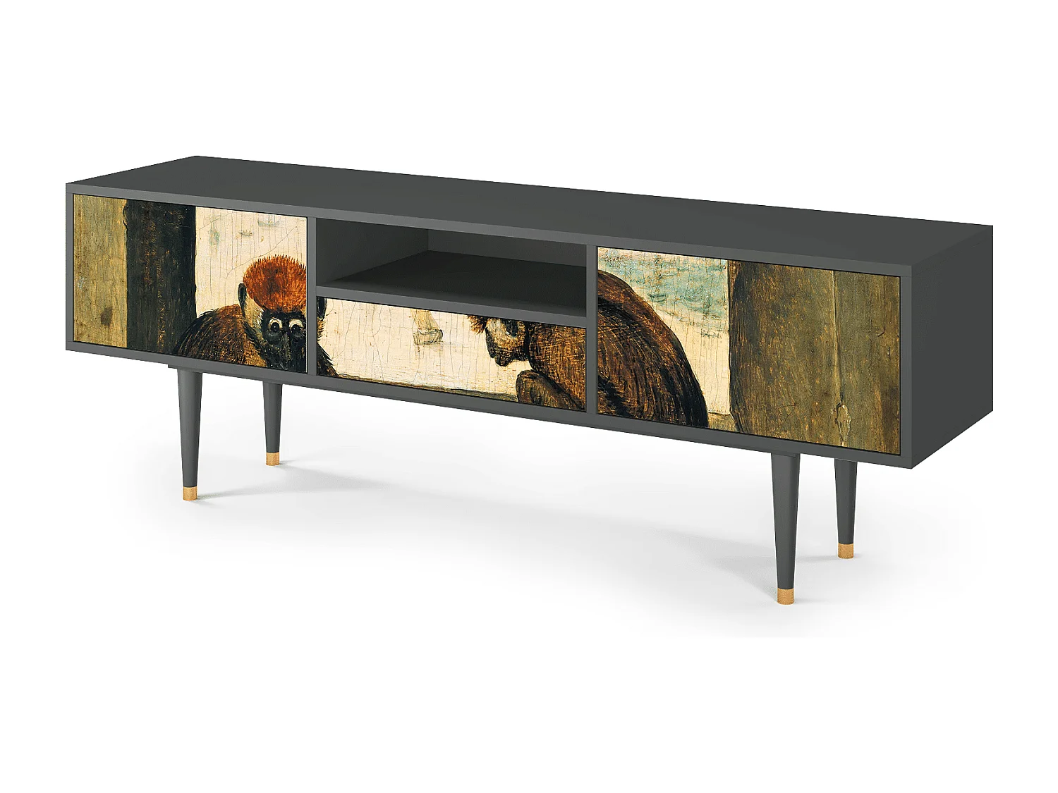 Meuble TV - 170х59х41 cm - T6 - Two Monkeys, Anthracite