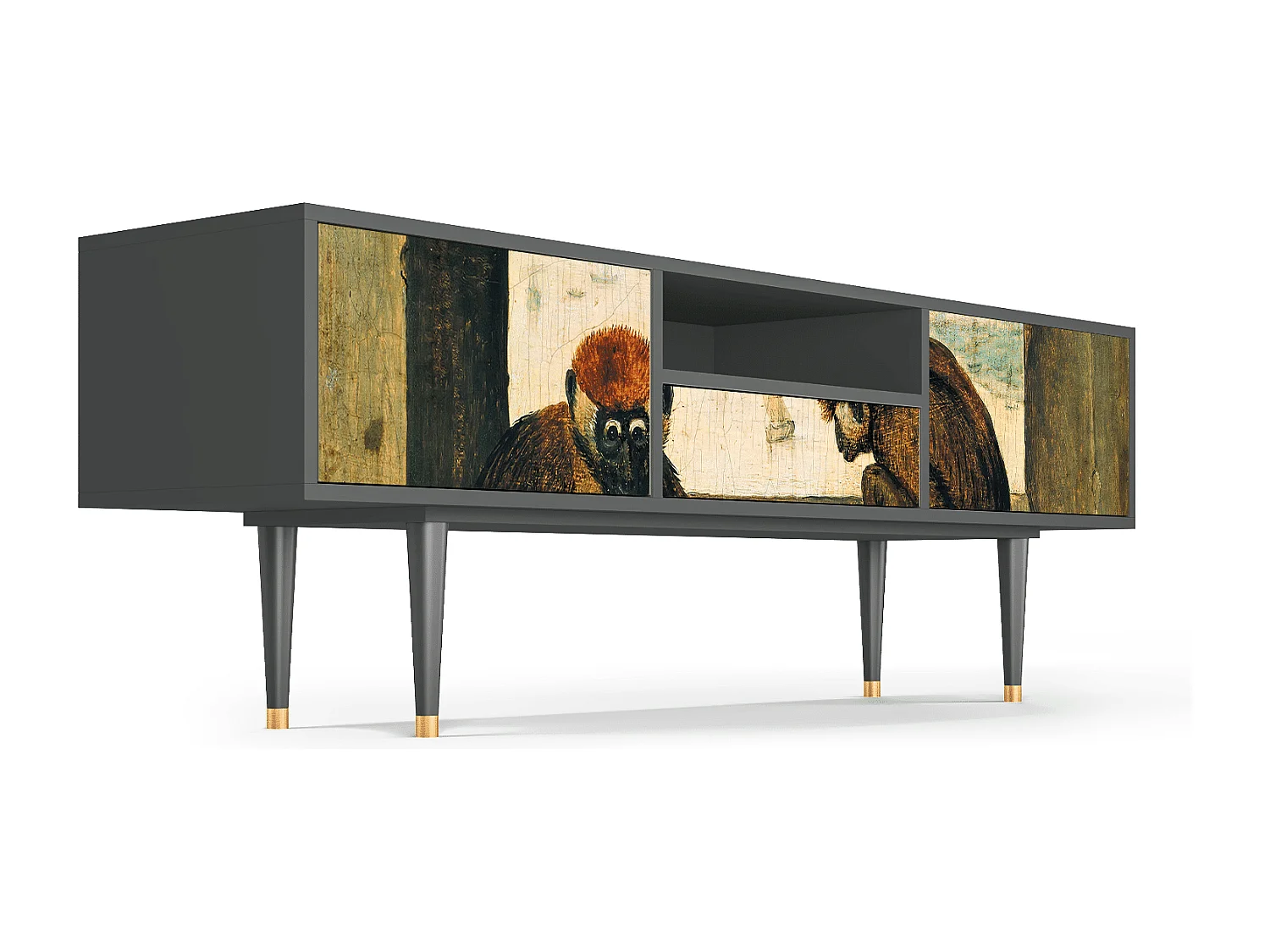 Meuble TV - 170х59х41 cm - T6 - Two Monkeys, Anthracite