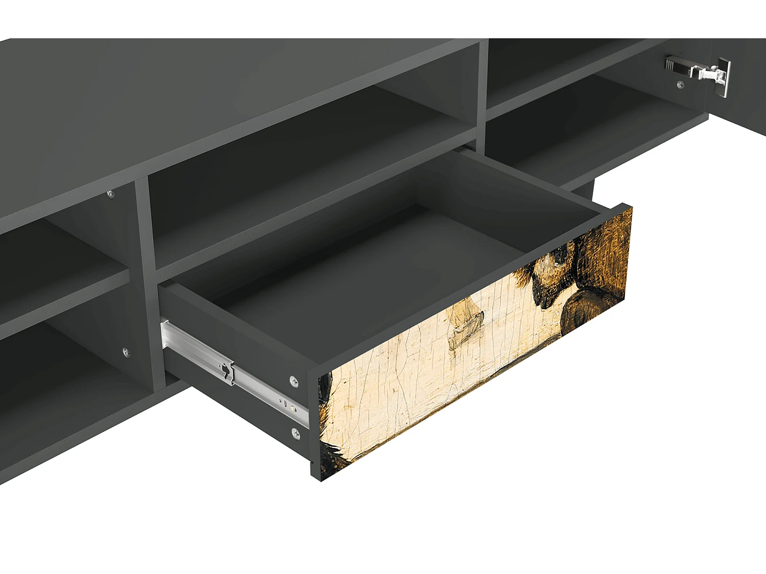 Meuble TV - 170х59х41 cm - T6 - Two Monkeys, Anthracite