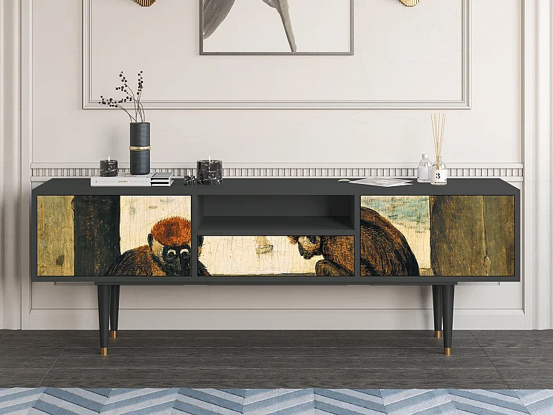 Mueble de TV - 170х59х41 cm - T6 - Two Monkeys, Antracita