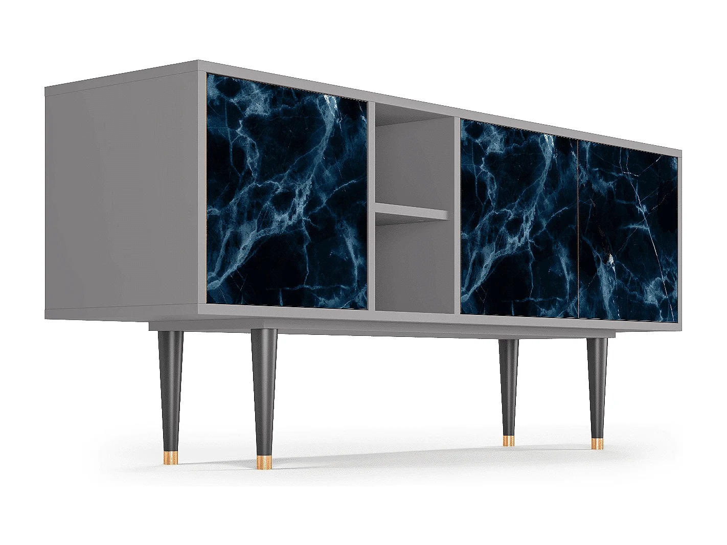 TV-Möbel - 150х69х41 cm - T5 - Deep Ocean, Grau