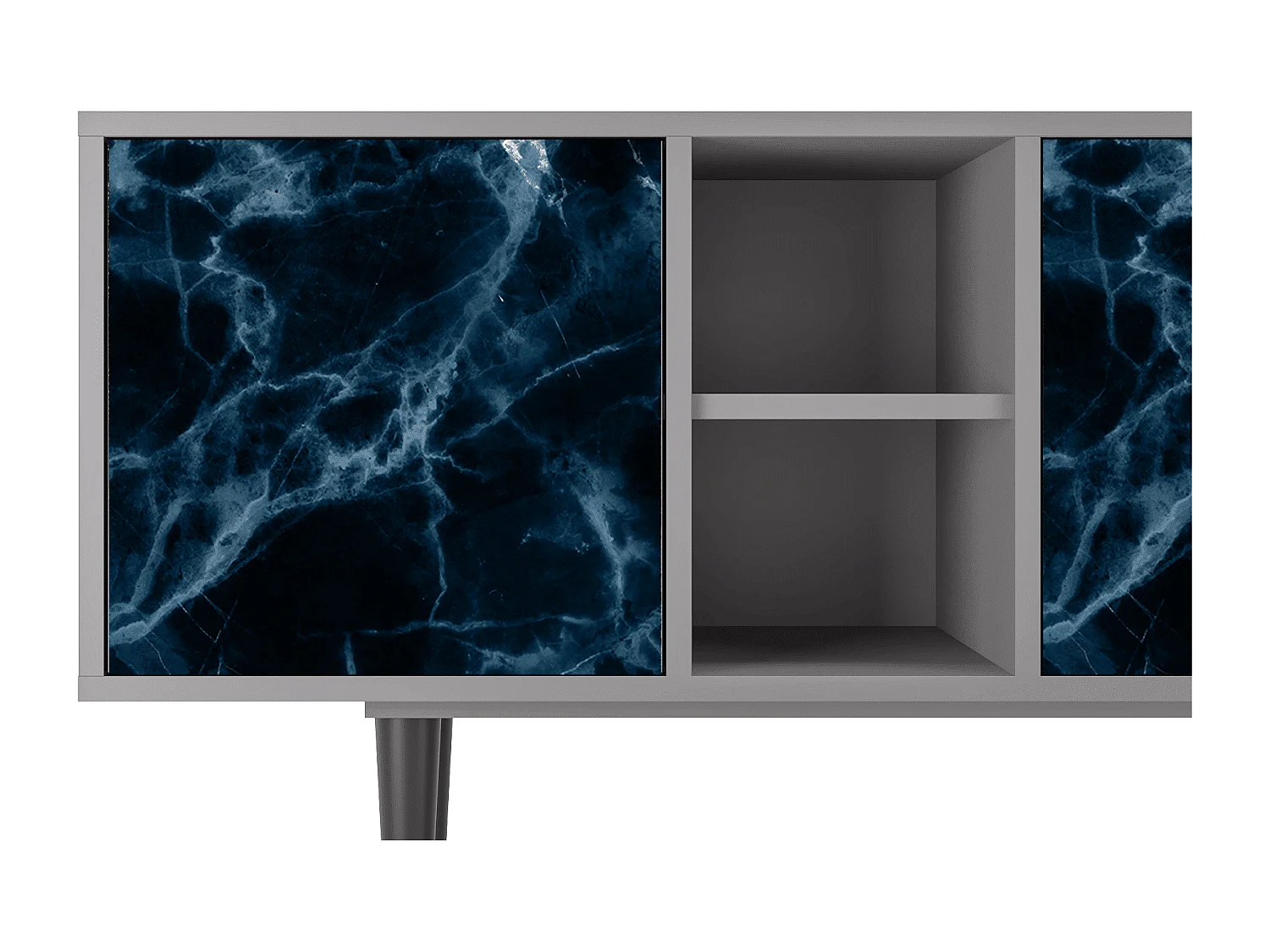 TV-Möbel - 150х69х41 cm - T5 - Deep Ocean, Grau