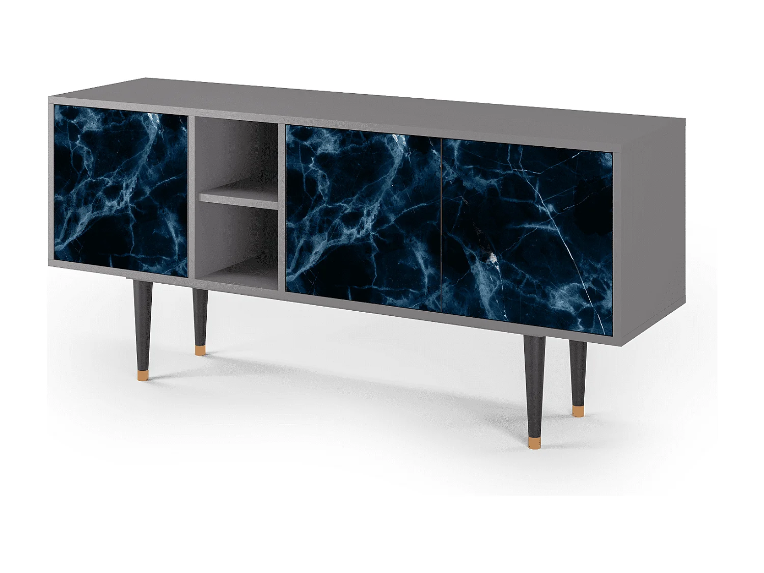 Meuble TV - 150х69х41 cm - T5 - Deep Ocean, Gris