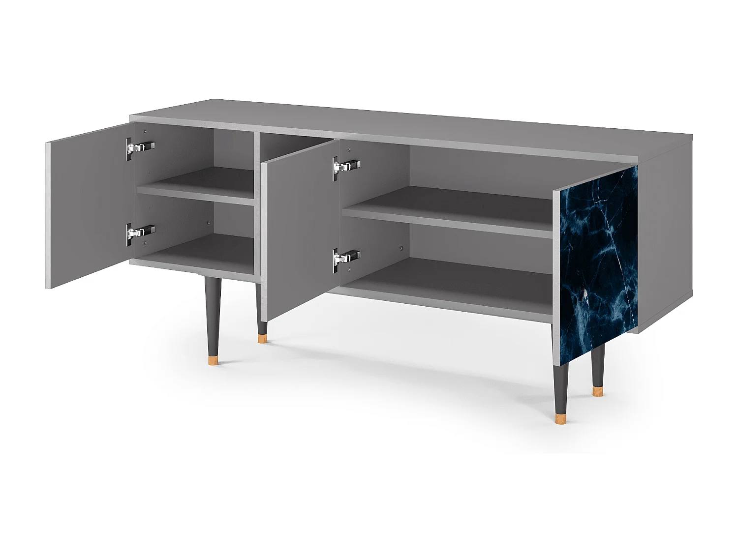 Meuble TV - 150х69х41 cm - T5 - Deep Ocean, Gris