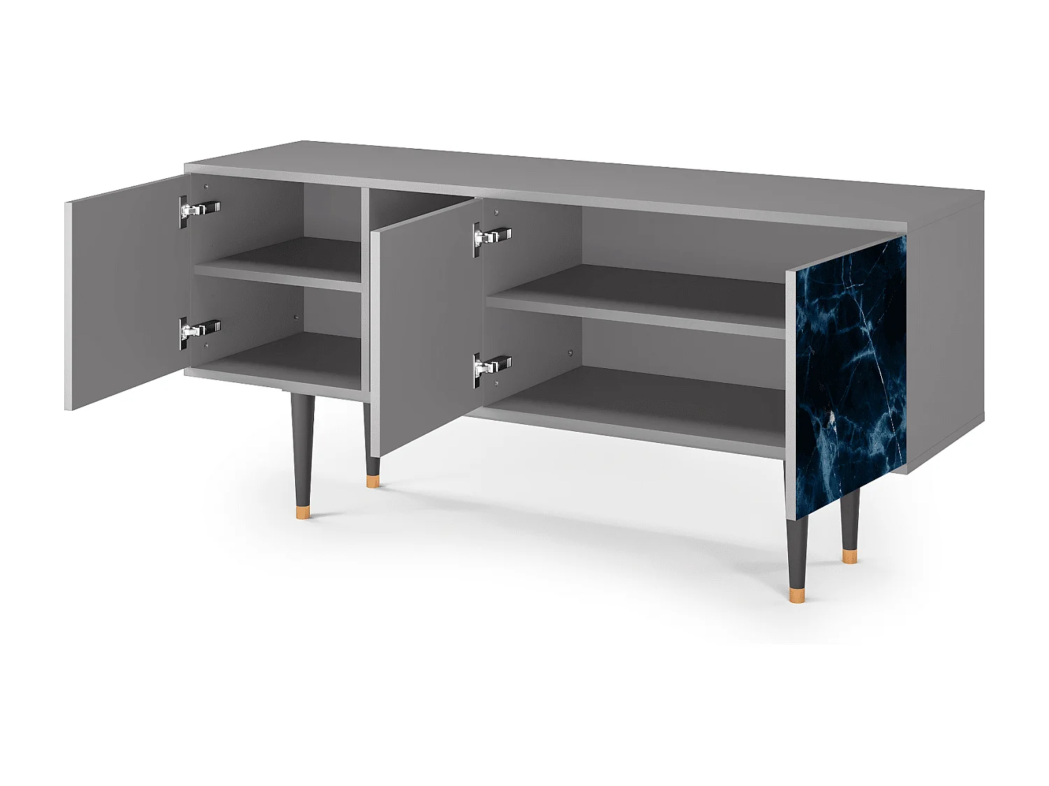 Meuble TV - 150х69х41 cm - T5 - Deep Ocean, Gris