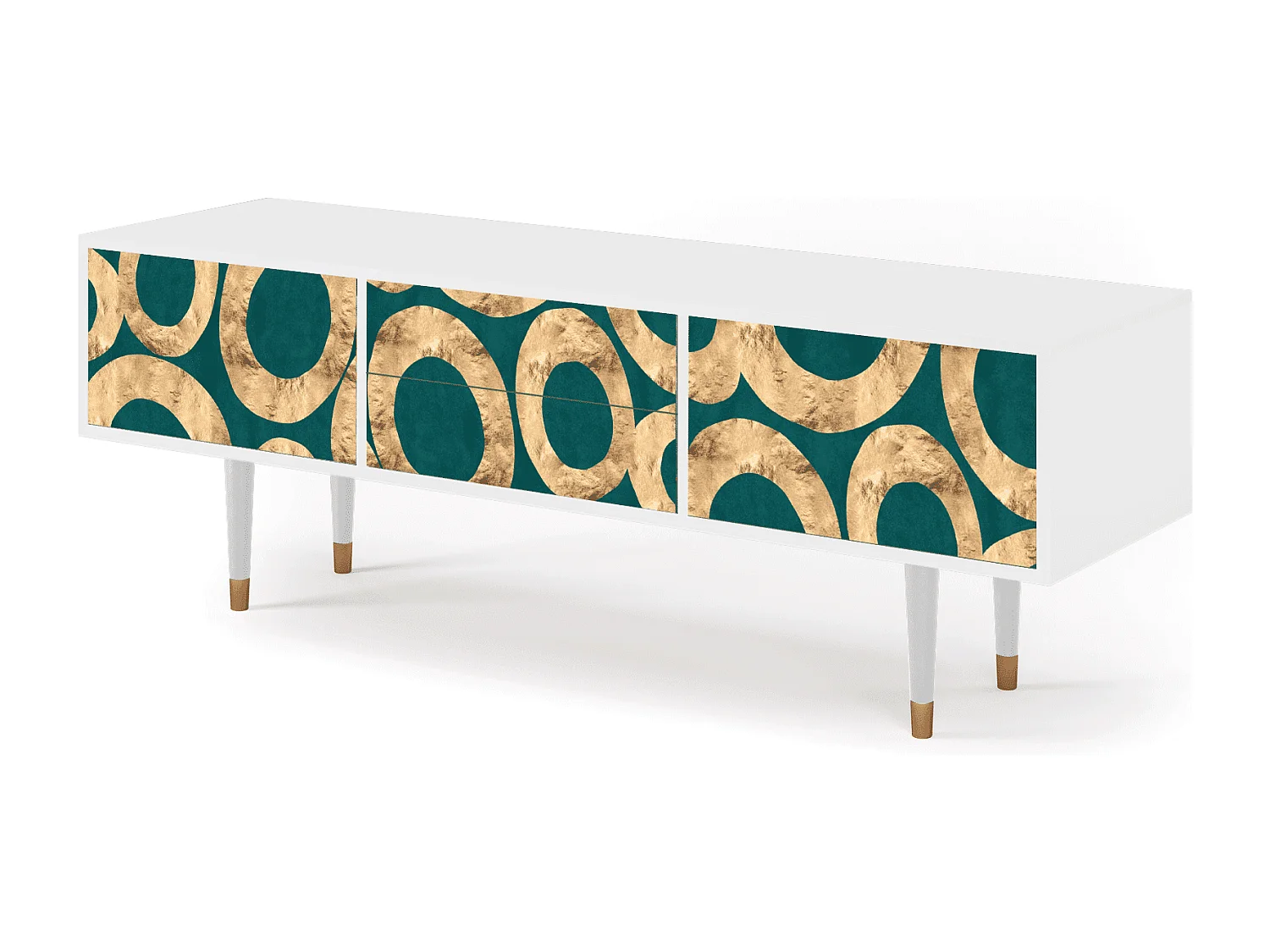 Meuble TV - 170х59х48 cm - T4 - Zircon Sphere, Blanc