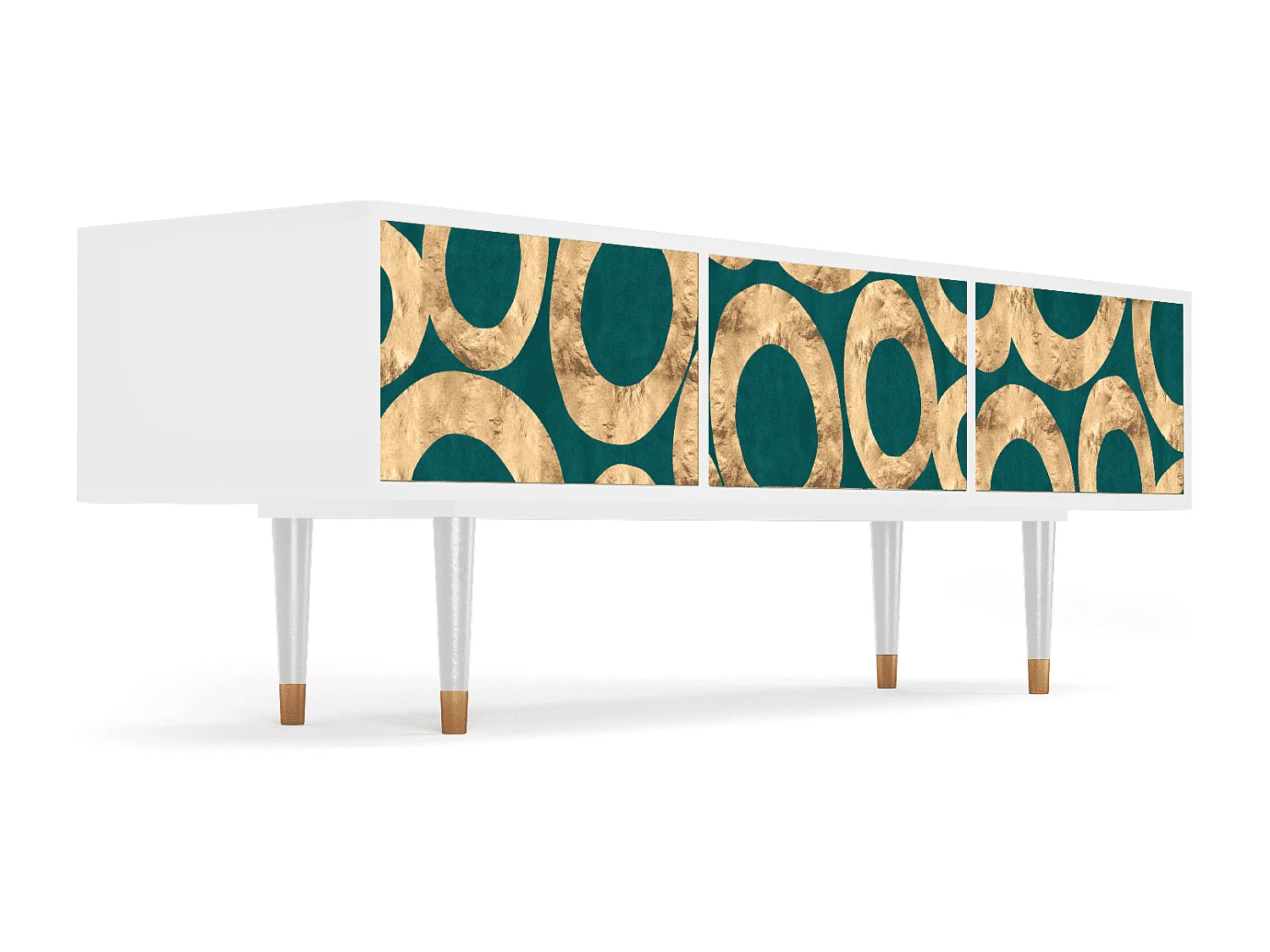 Meuble TV - 170х59х48 cm - T4 - Zircon Sphere, Blanc