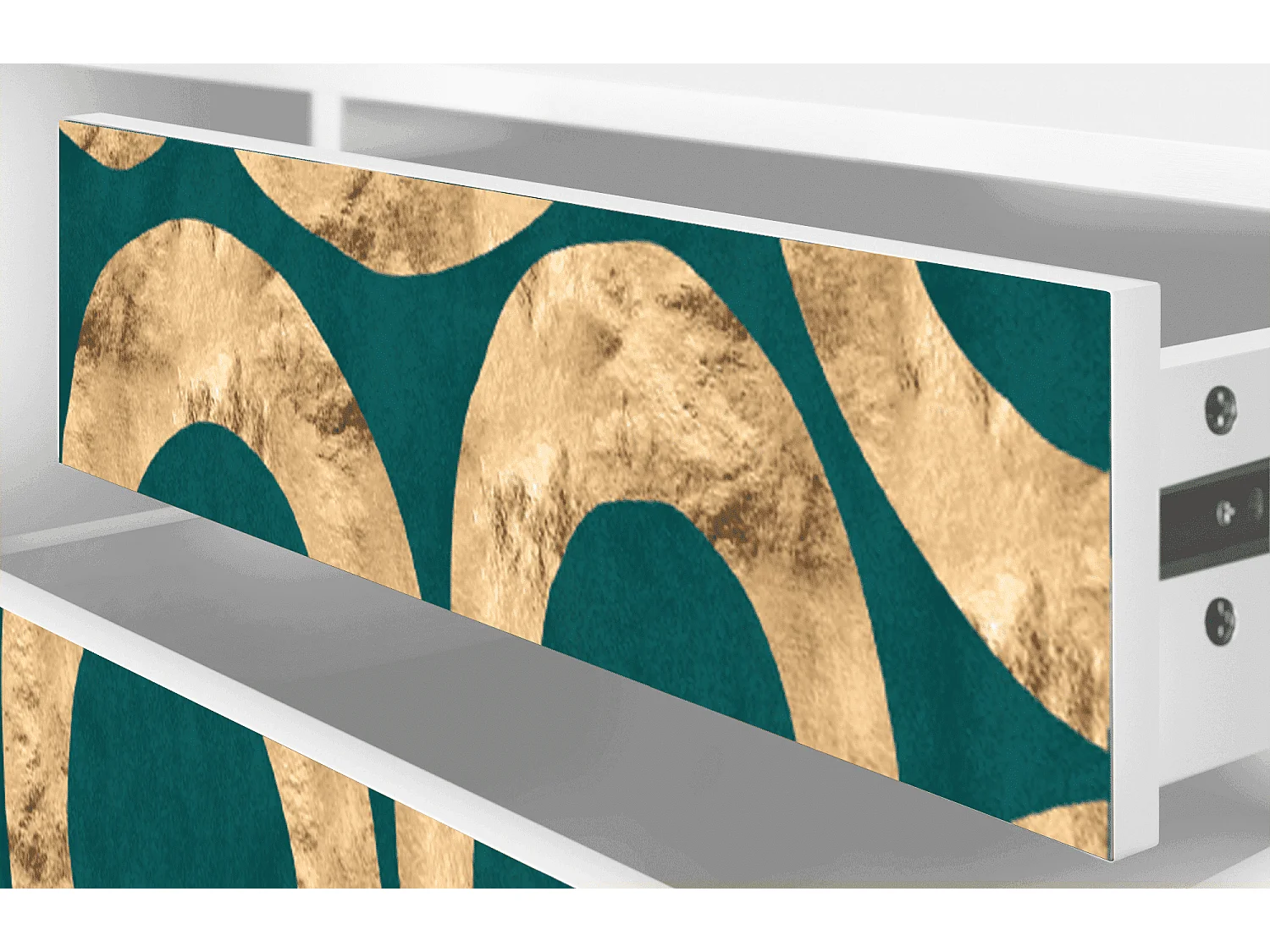 Meuble TV - 170х59х48 cm - T4 - Zircon Sphere, Blanc