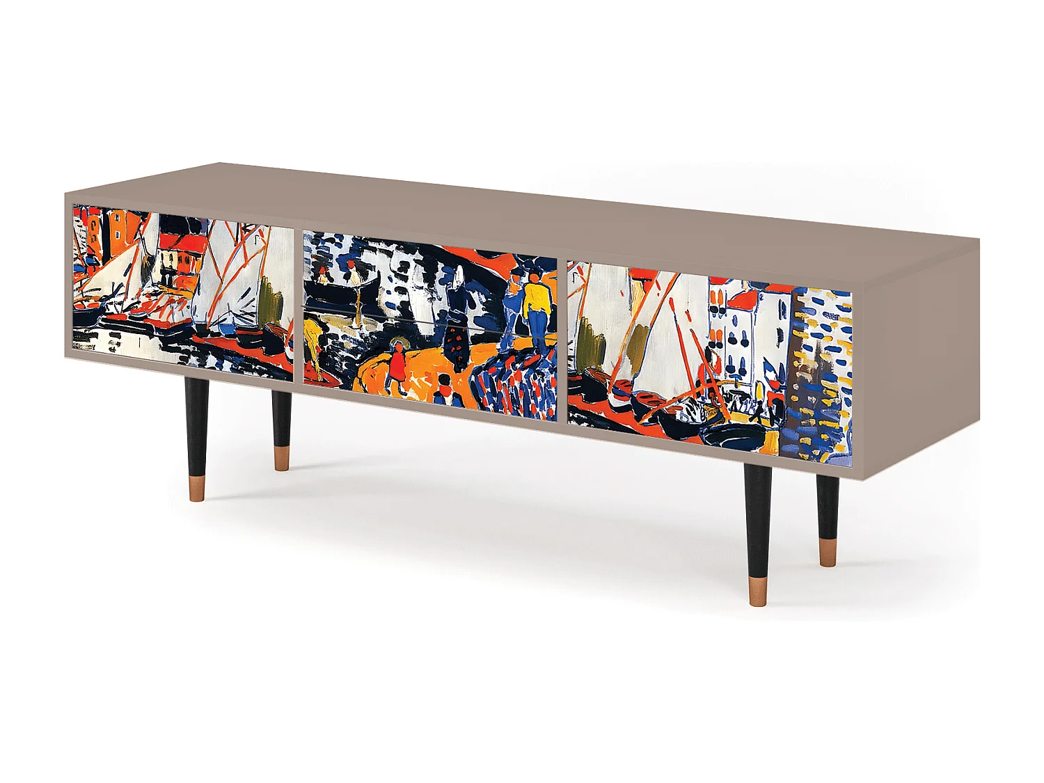 Meuble TV - 170х59х48 cm - T4 - Le Séchage des voiles , Latte