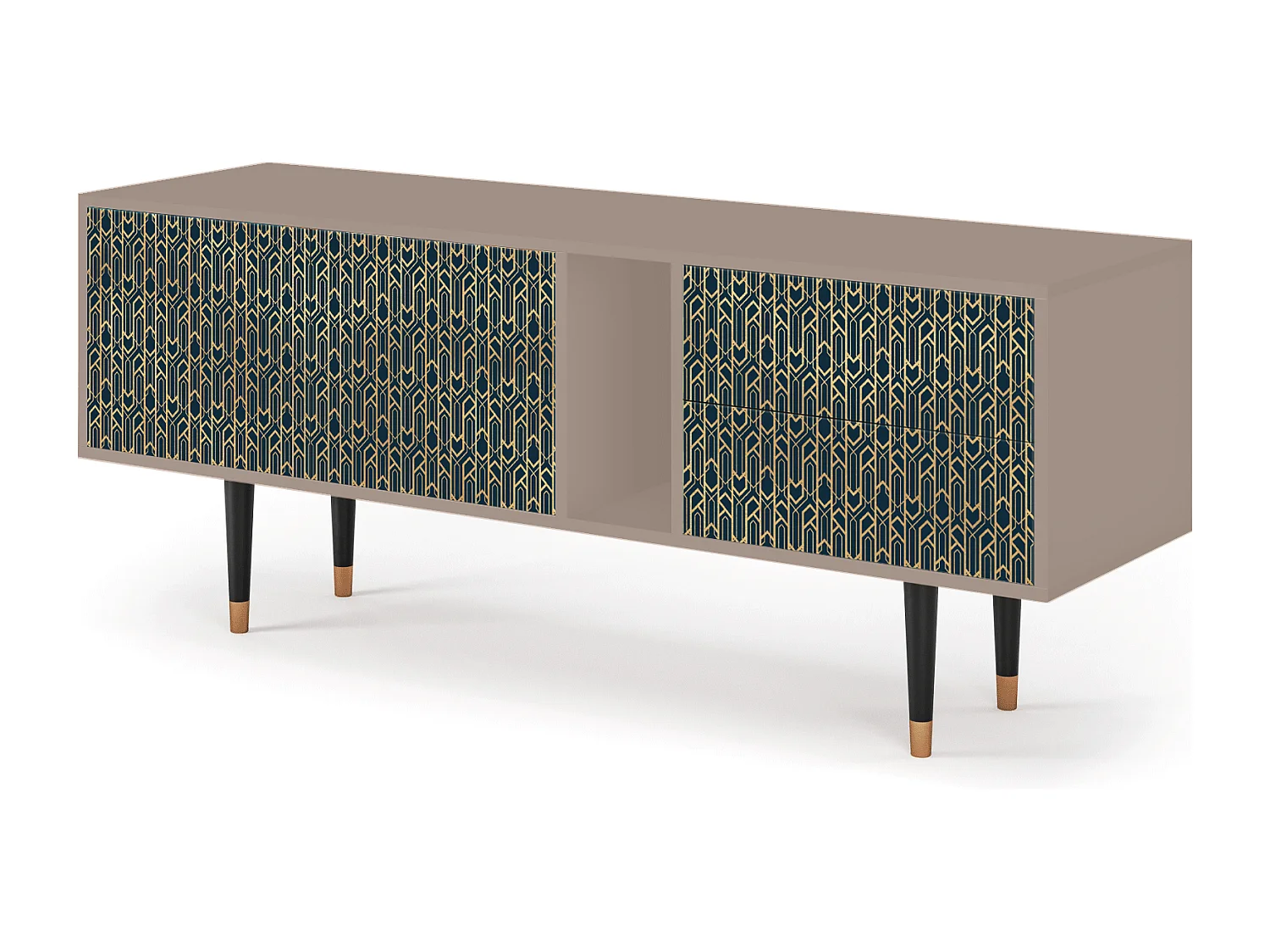 Mueble de TV - 170х69х48 cm - T1 - Golden Empire, Latte