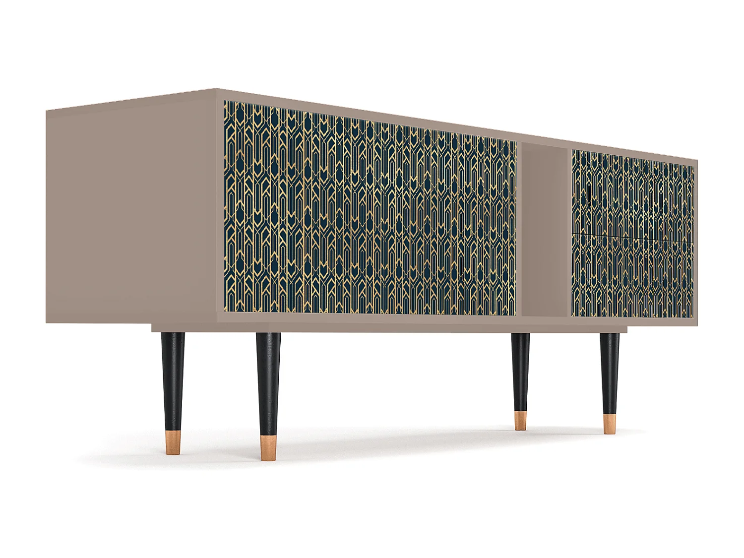 Mueble de TV - 170х69х48 cm - T1 - Golden Empire, Latte