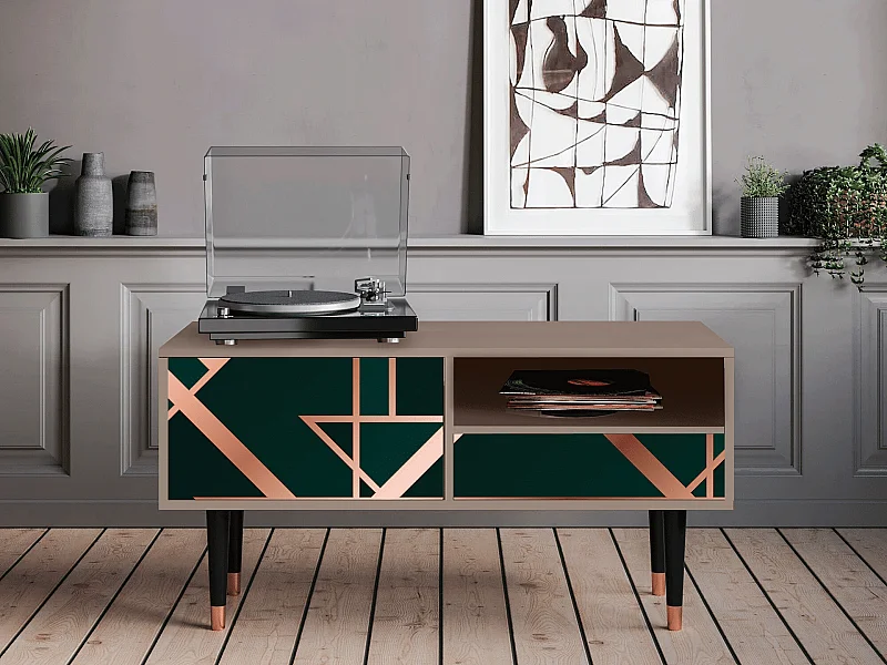 TV-Möbel - 115х59х48 cm - T3 - Emerald Gatsby, Latte