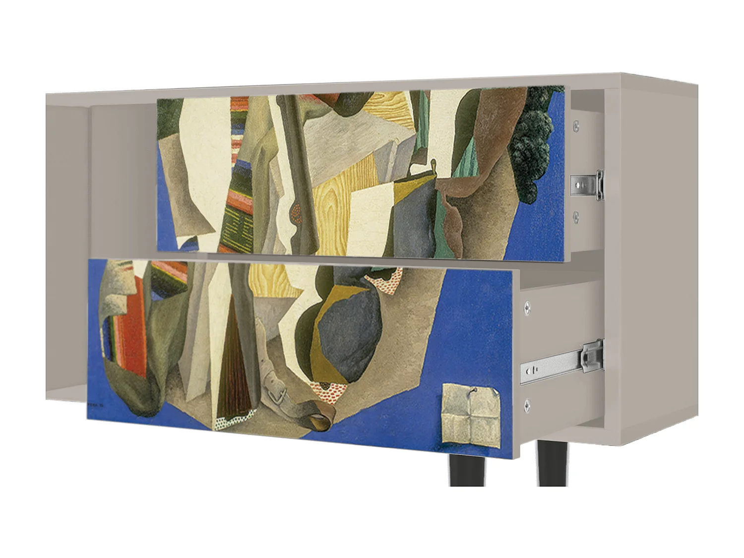 Meuble TV - 170х69х48 cm - T1 - The Cubist Paintings , Sable