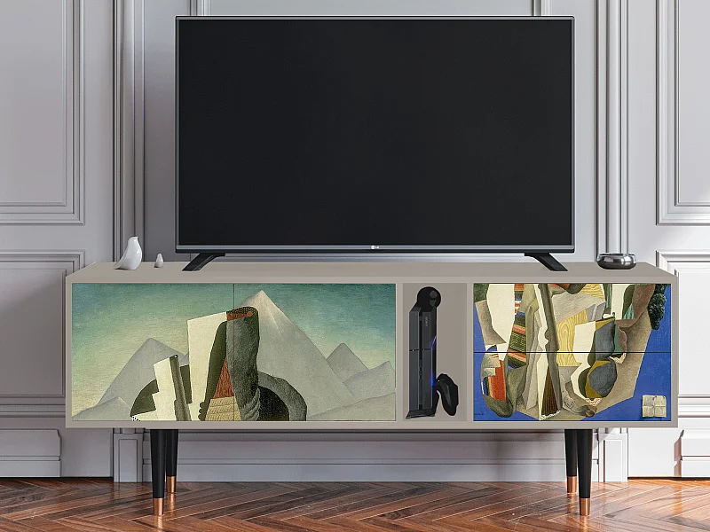 Mueble de TV - 170х69х48 cm - T1 - The Cubist Paintings , Areia