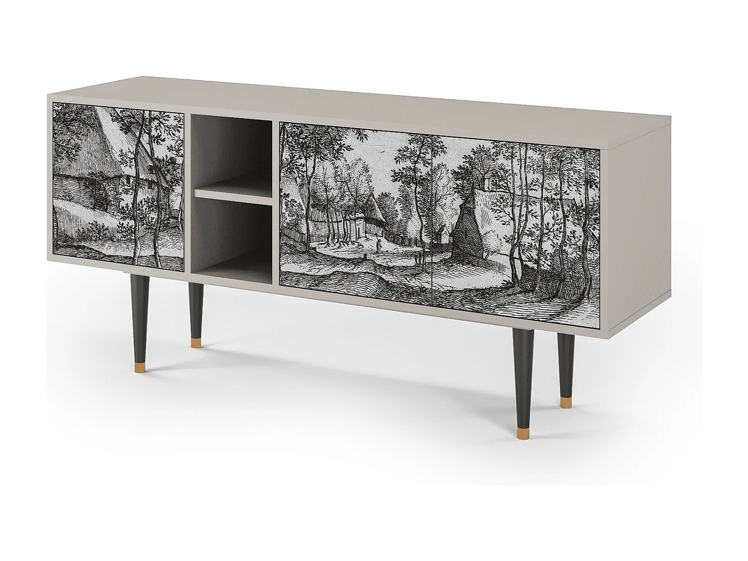 Mobile TV - 150х69х41 cm - T5 - Village Road, Sabbia