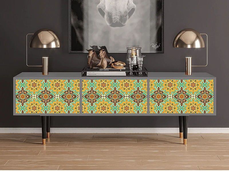 Meuble TV - 170х59х48 cm - T4 - Indian Spices, Gris