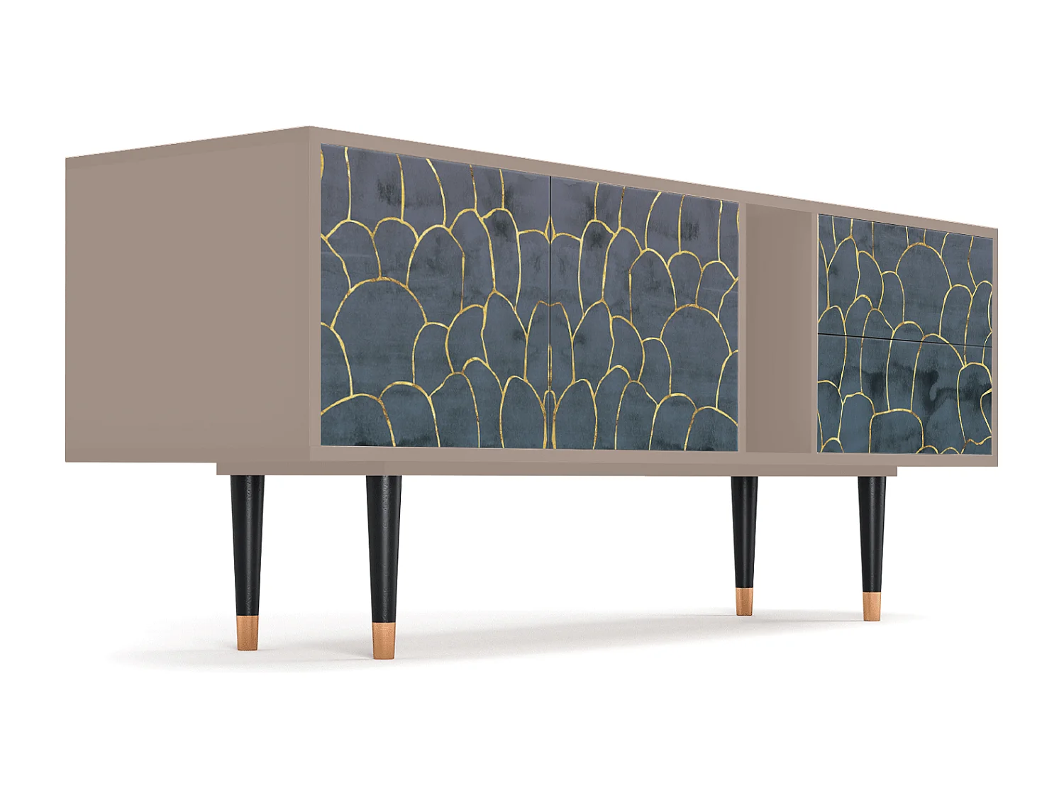 Meuble TV - 170х69х48 cm - T1 - Blue Lagoon, Latte