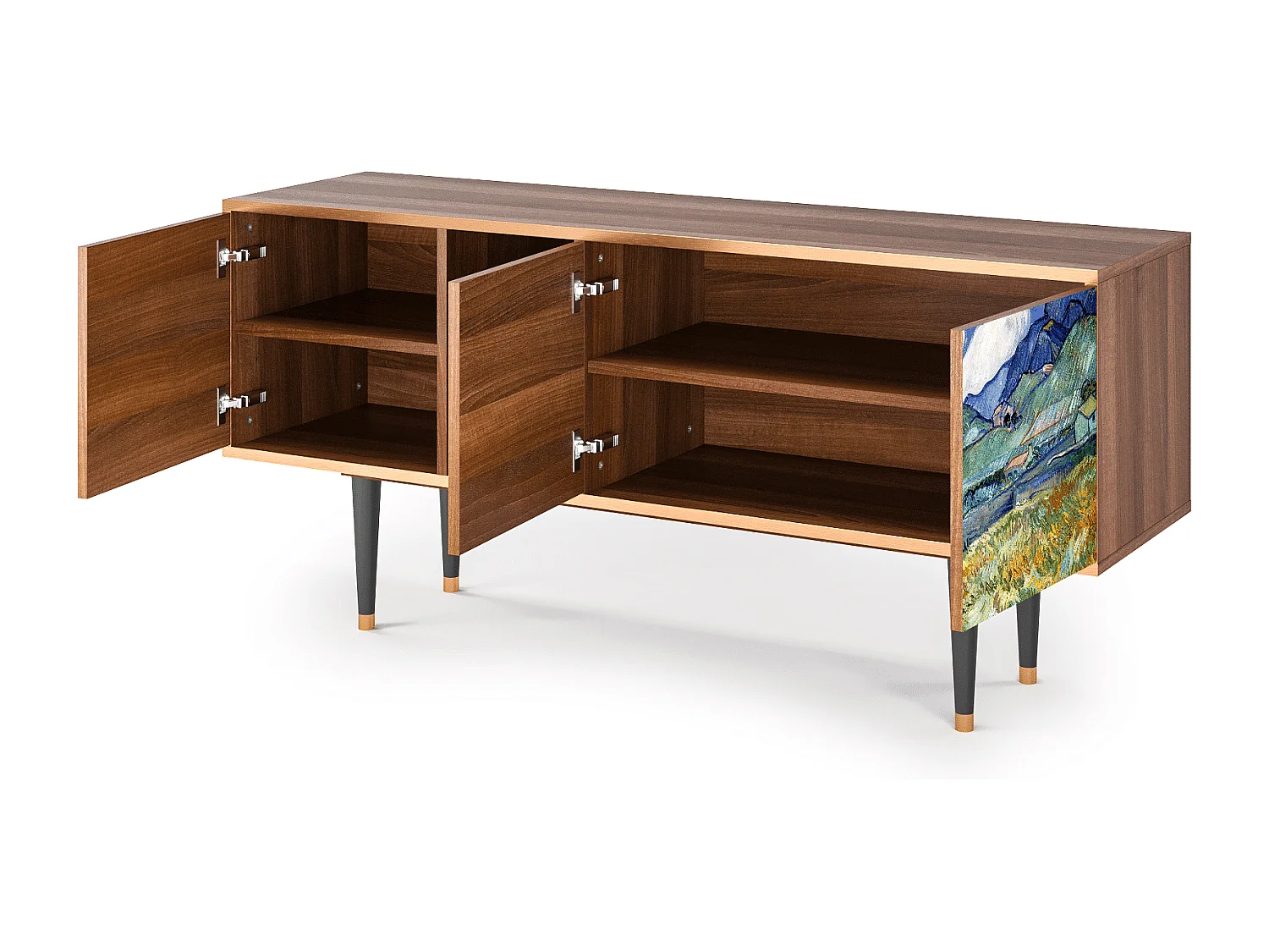 TV-meubel - 150х69х41 cm - T5 - Landscape, Walnoot