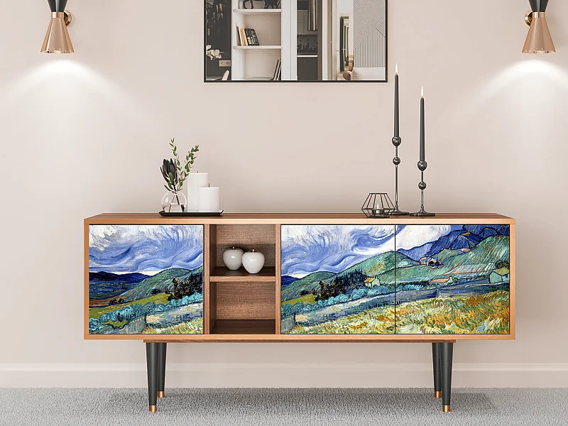 TV-Möbel - 150х69х41 cm - T5 - Landscape, Walnuss