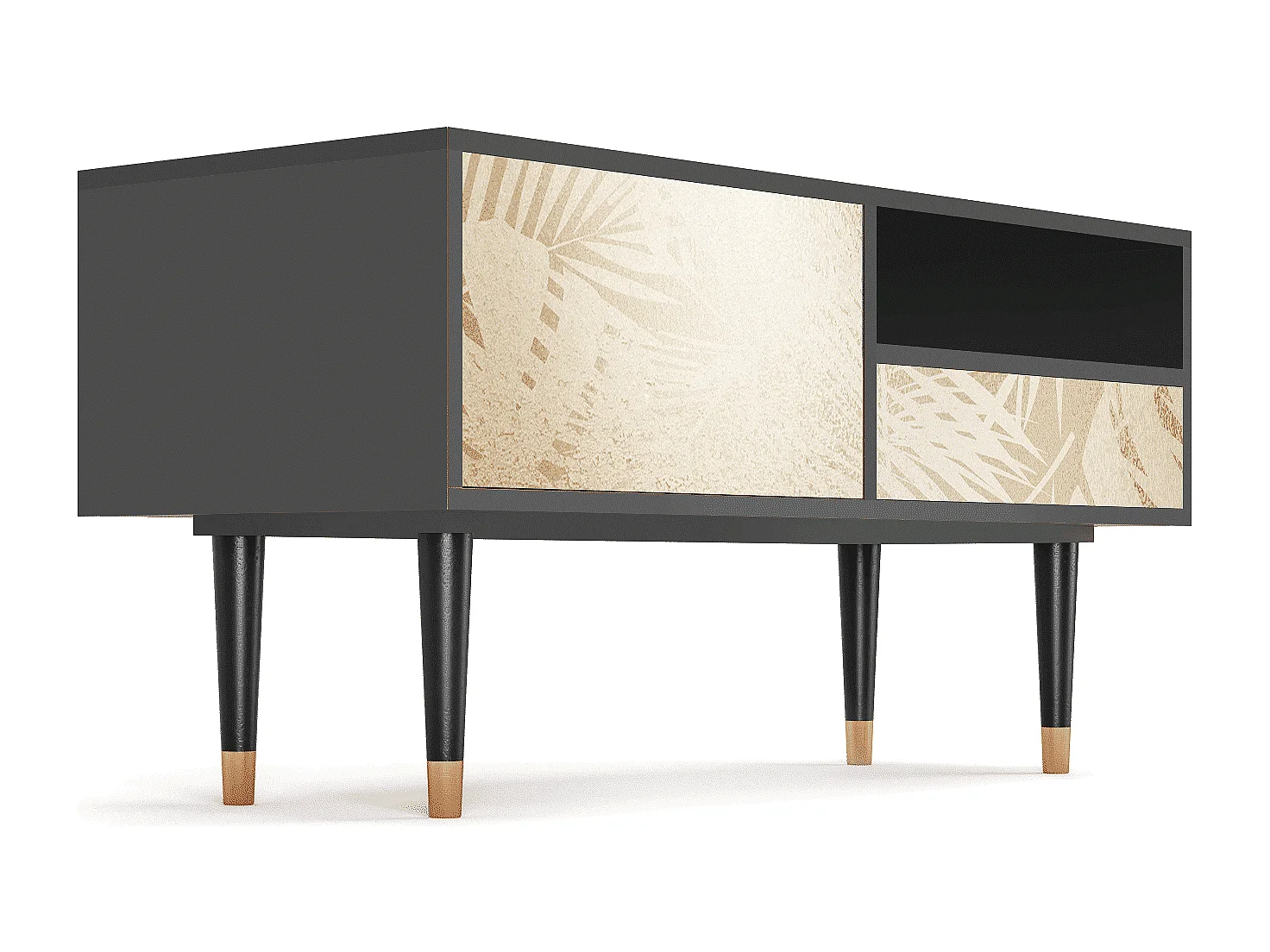 Mueble de TV - 115х59х48 cm - T3 - Plant of the Dessert, Antracita