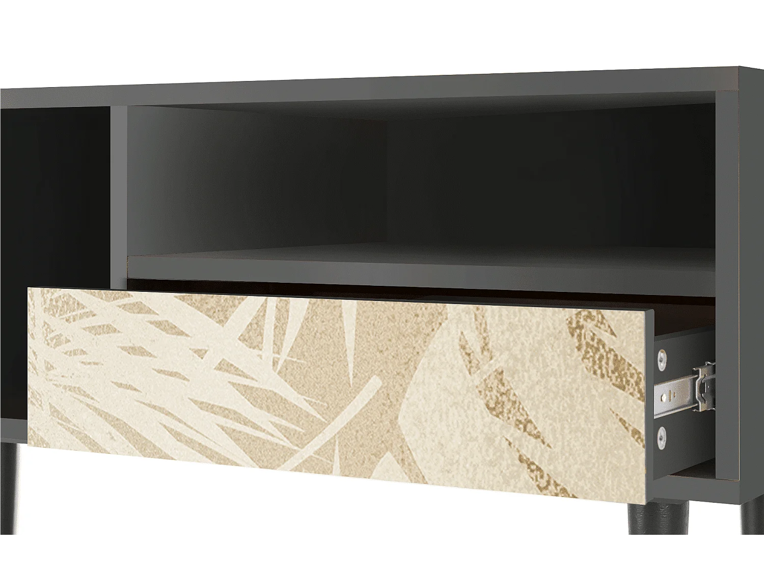 Mueble de TV - 115х59х48 cm - T3 - Plant of the Dessert, Antracita