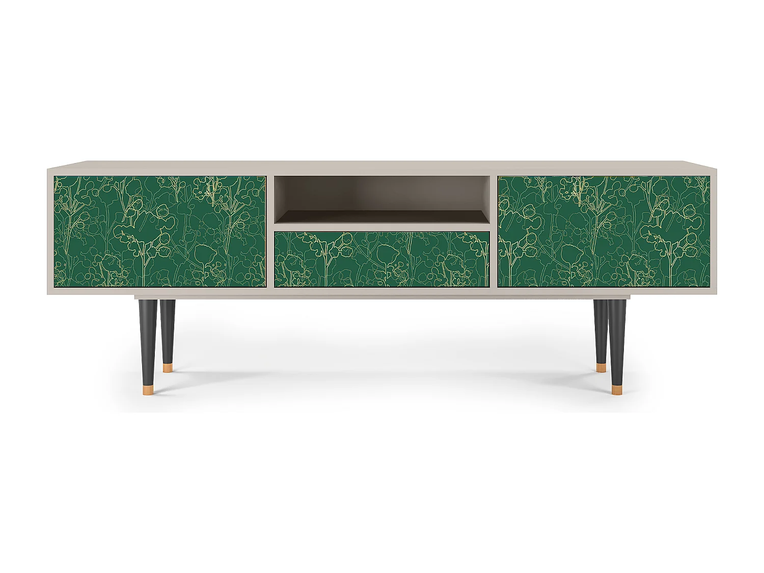 Meuble TV - 170х59х41 cm - T6 - Emerald Forest, Sable