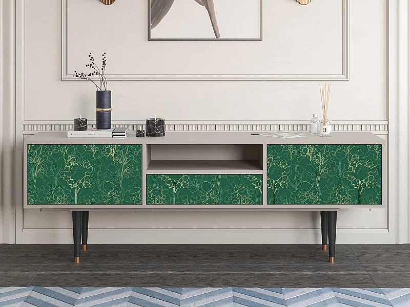 TV-Möbel - 170х59х41 cm - T6 - Emerald Forest, Sand