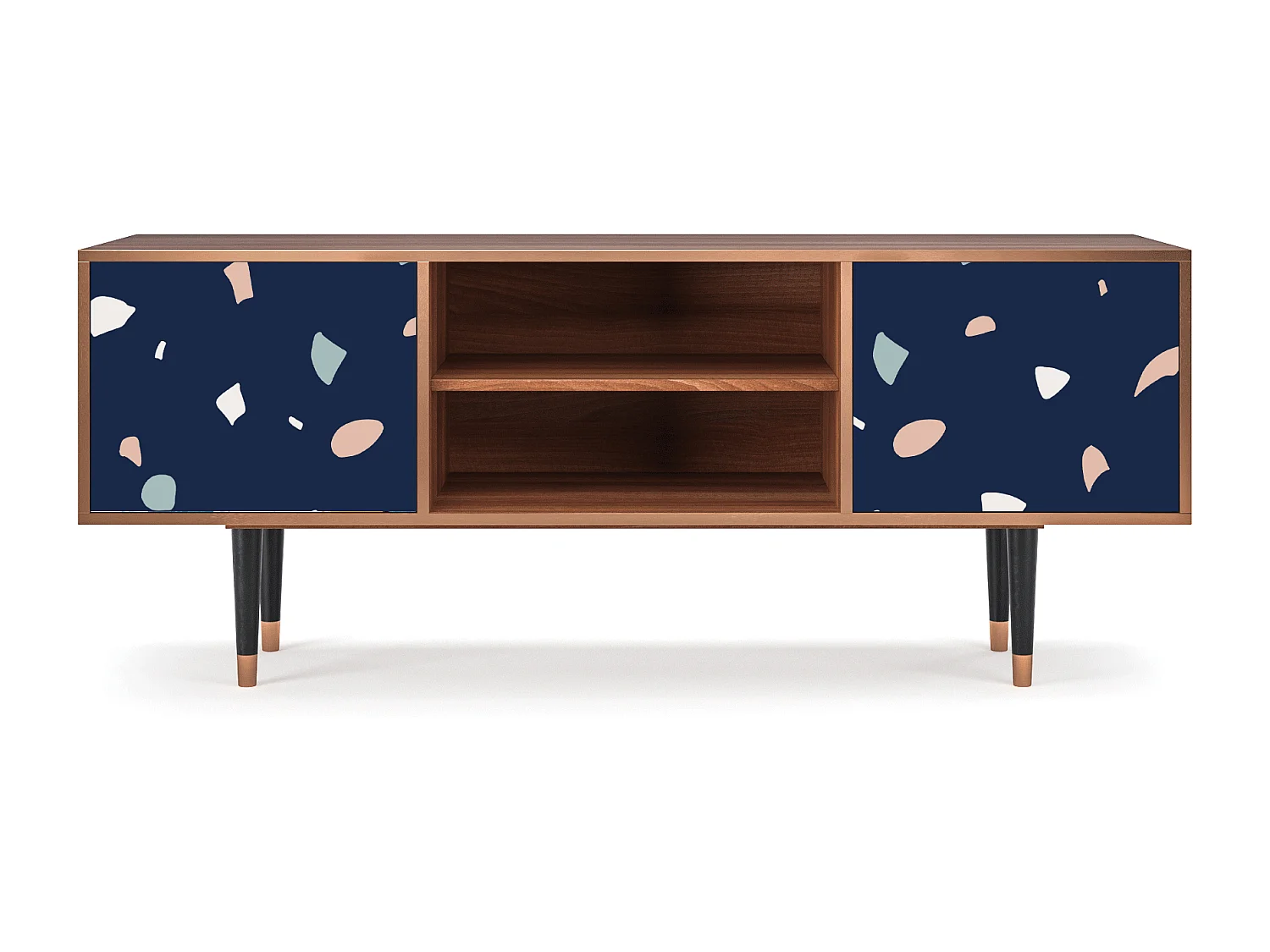 Meuble TV - 170х69х48 cm - T2 - Space Satellites, Noyer