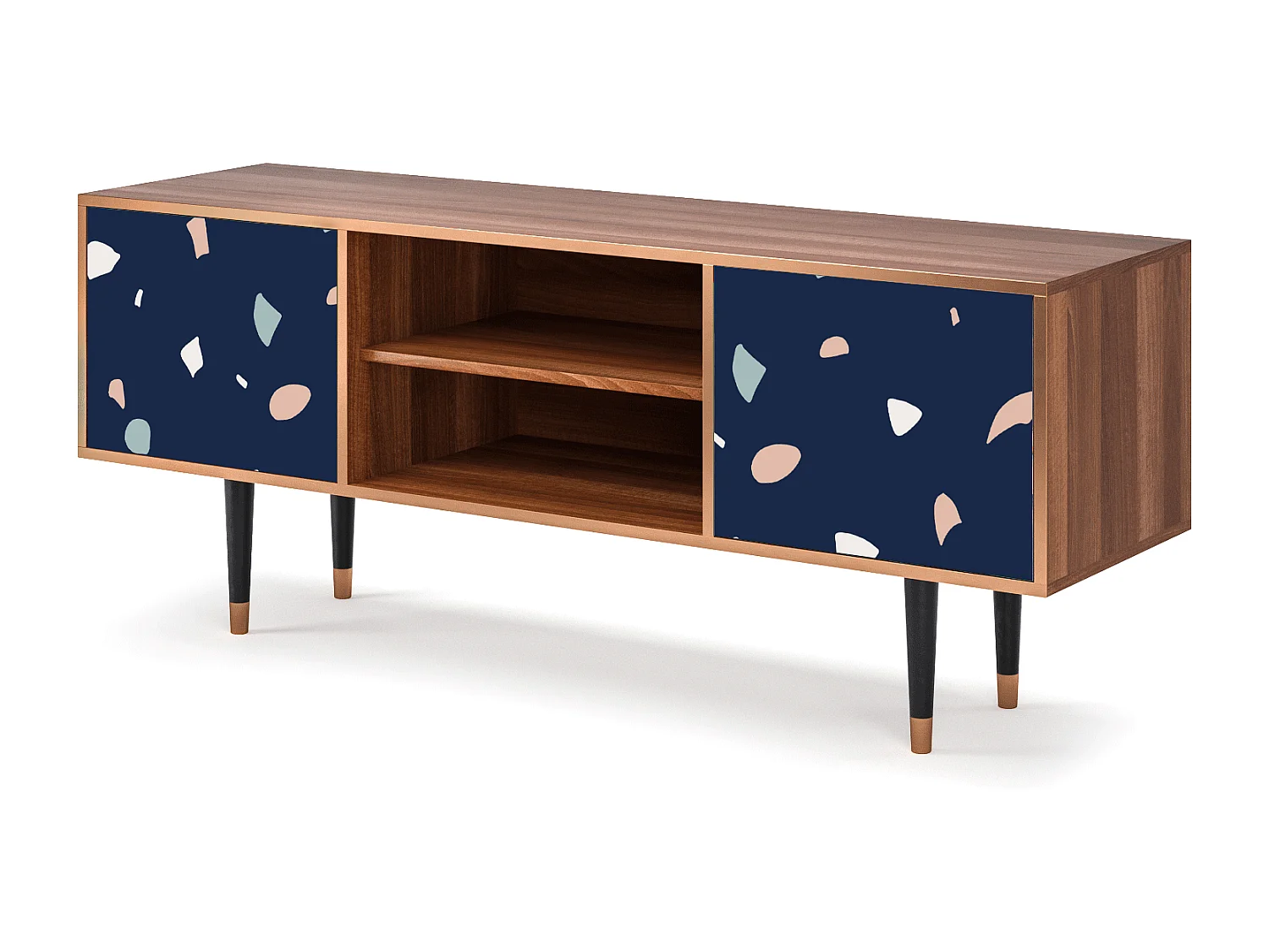 Meuble TV - 170х69х48 cm - T2 - Space Satellites, Noyer