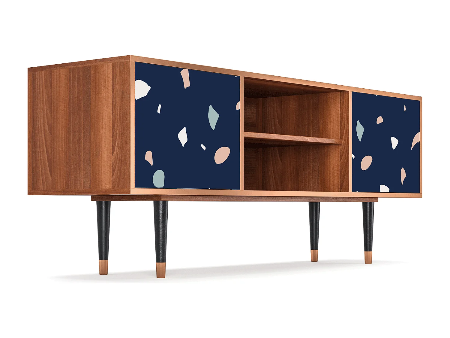 TV-Möbel - 170х69х48 cm - T2 - Space Satellites, Walnuss