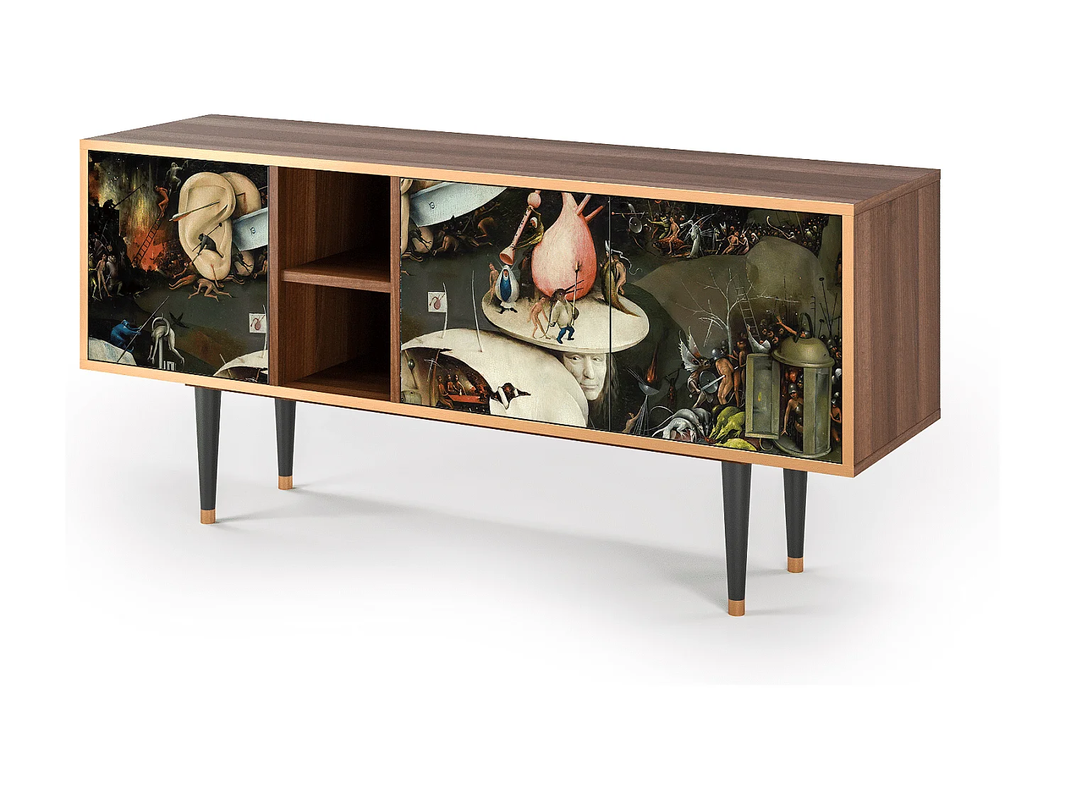 Meuble TV - 150х69х41 cm - T5 - The Garden 2, Noyer