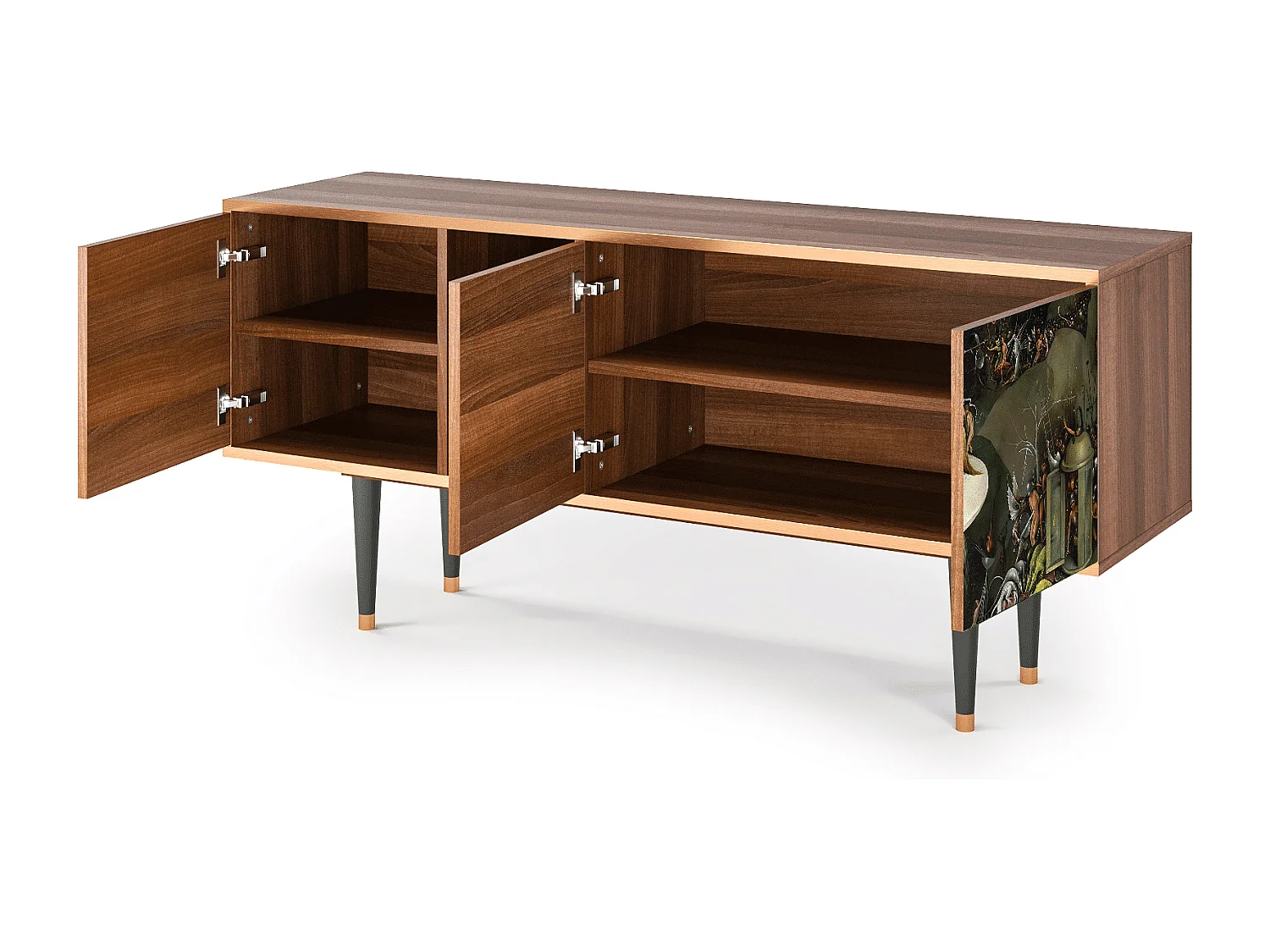 Meuble TV - 150х69х41 cm - T5 - The Garden 2, Noyer