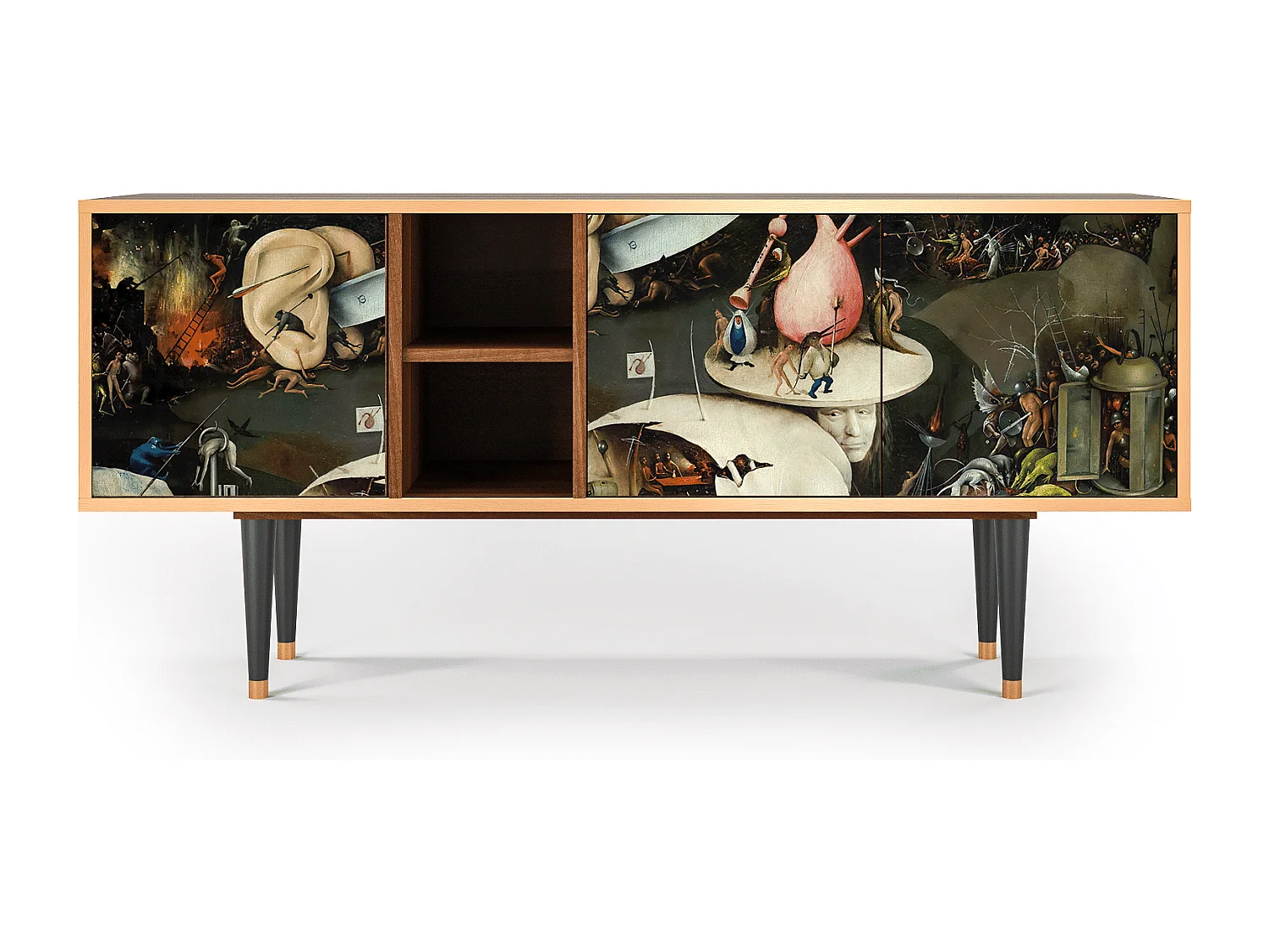 Meuble TV - 150х69х41 cm - T5 - The Garden 2, Noyer