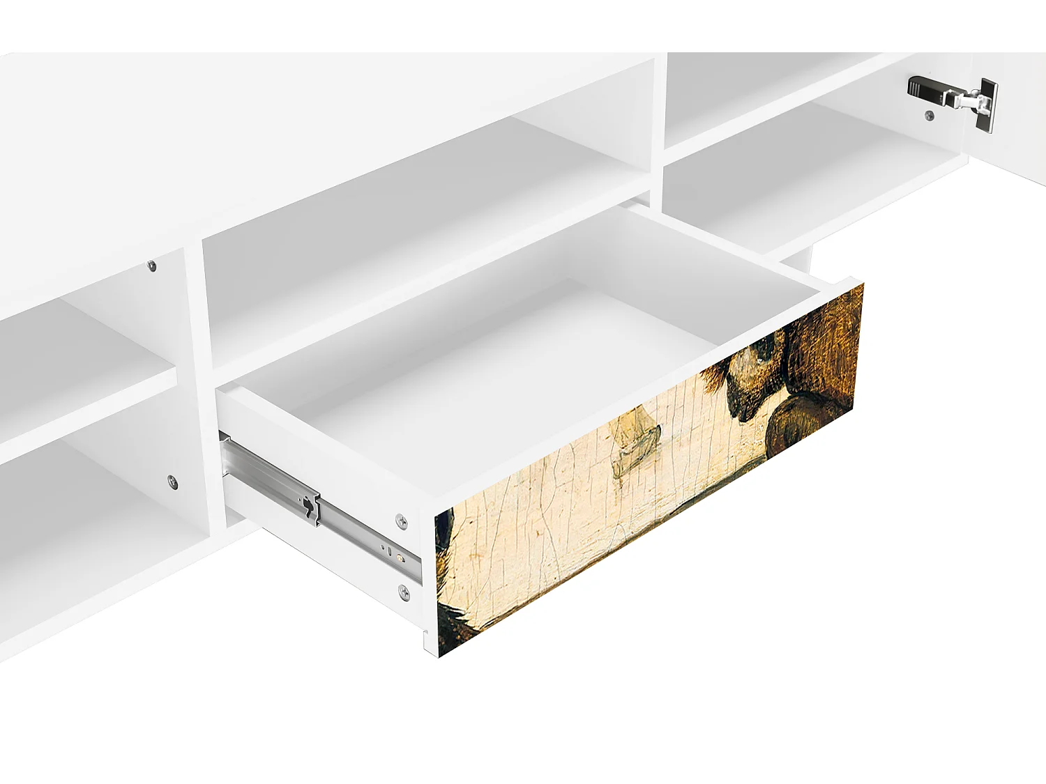 Szafka RTV - 170х59х41 cm - T6 - Two Monkeys, Biały