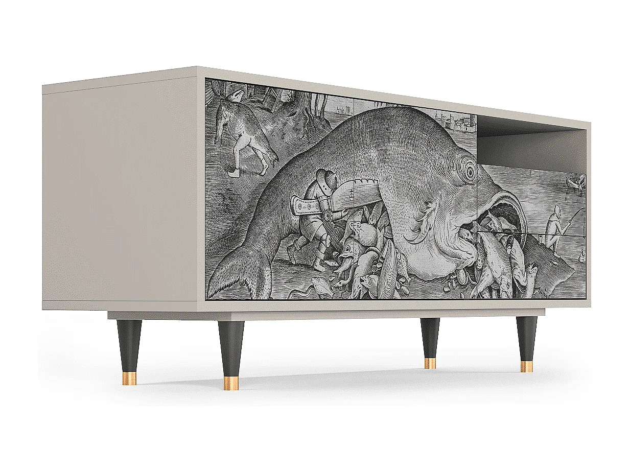 Mueble de TV - 125х56х41 cm - T7 - Big Fish Eat Little, Arena