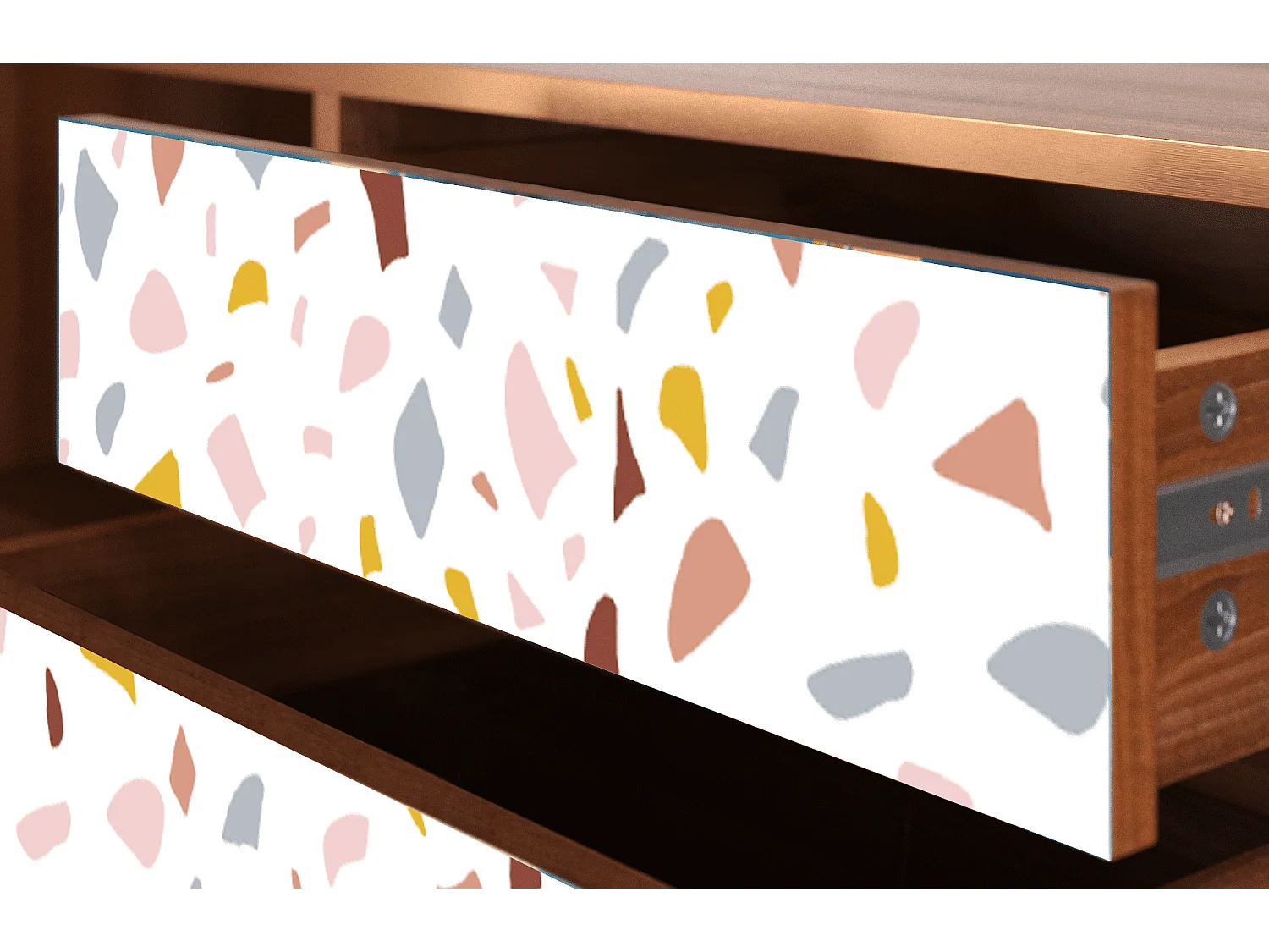 Mueble de TV - 170х59х48 cm - T4 - Marmelade Cheese, Nogal