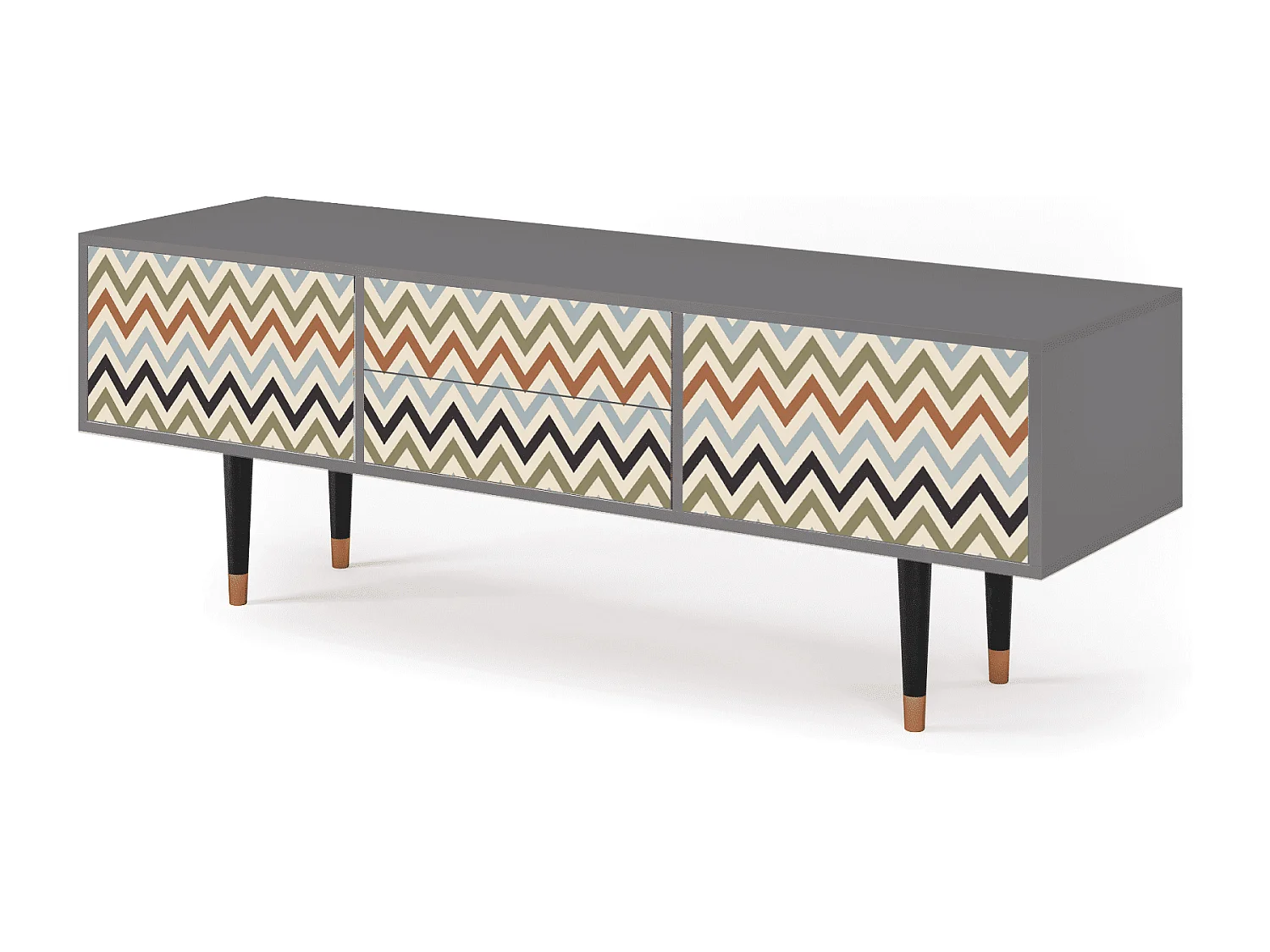 TV-meubel - 170х59х48 cm - T4 - Bright Ripple, Grijs