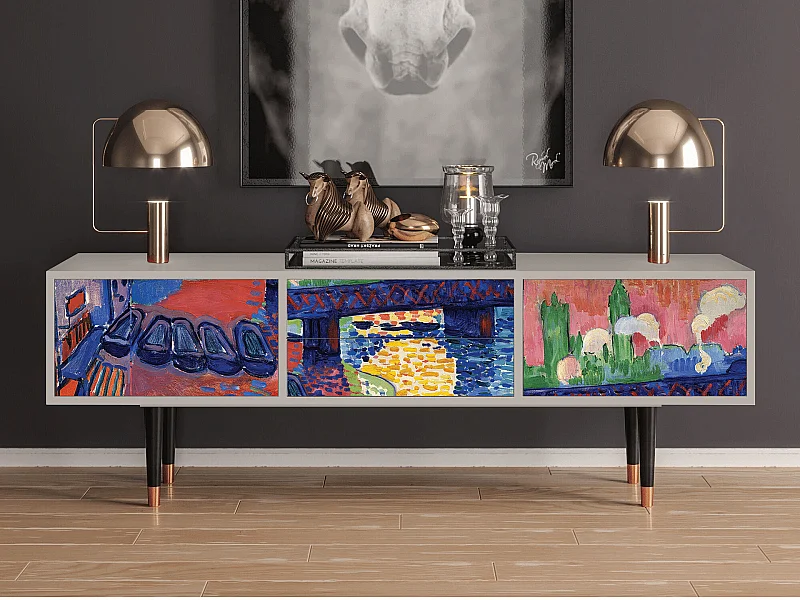 Meuble TV - 170х59х48 cm - T4 - Charing Cross Bridge, Sable